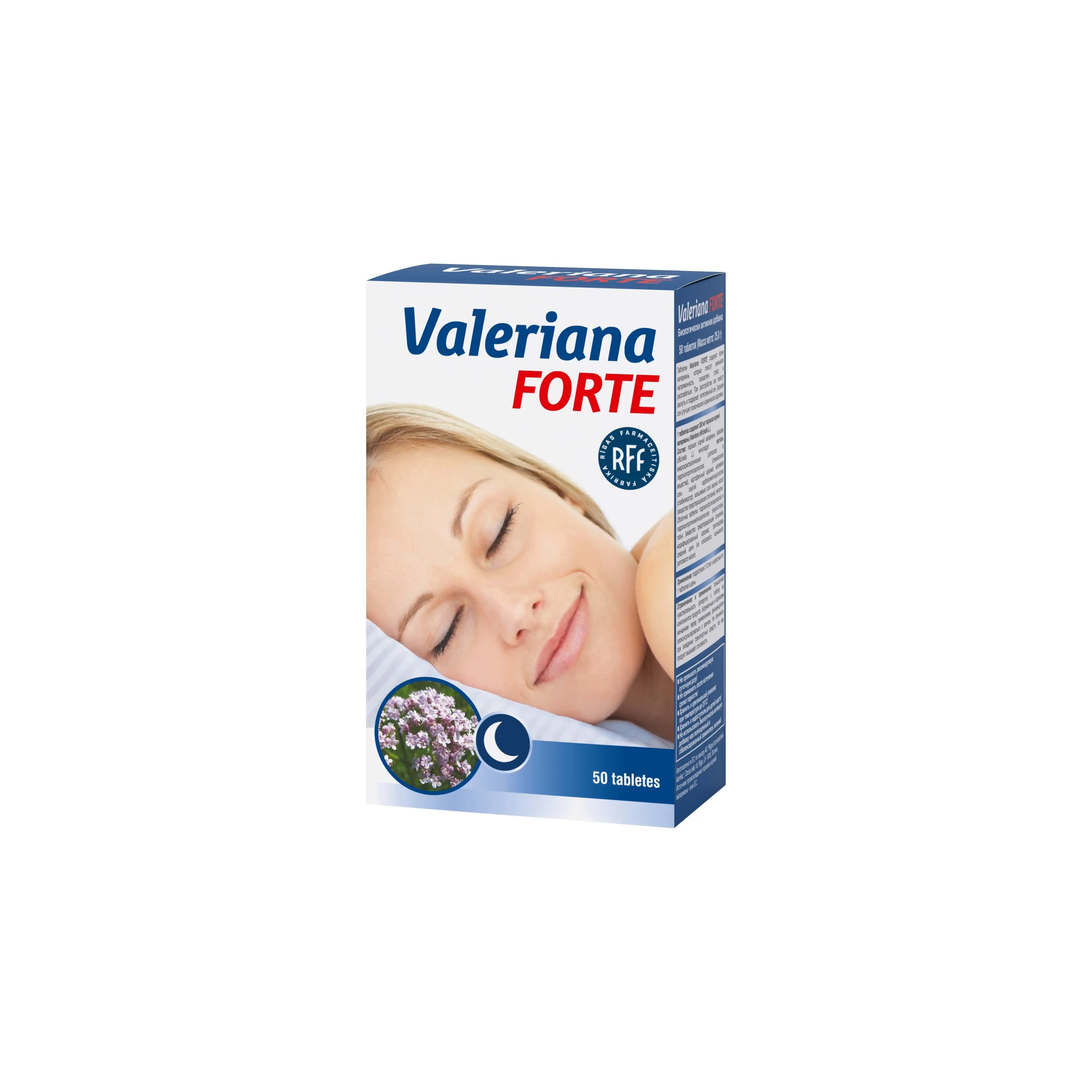 VALERIANA Forte tabletes, 50 gab. - Produkta attēls 