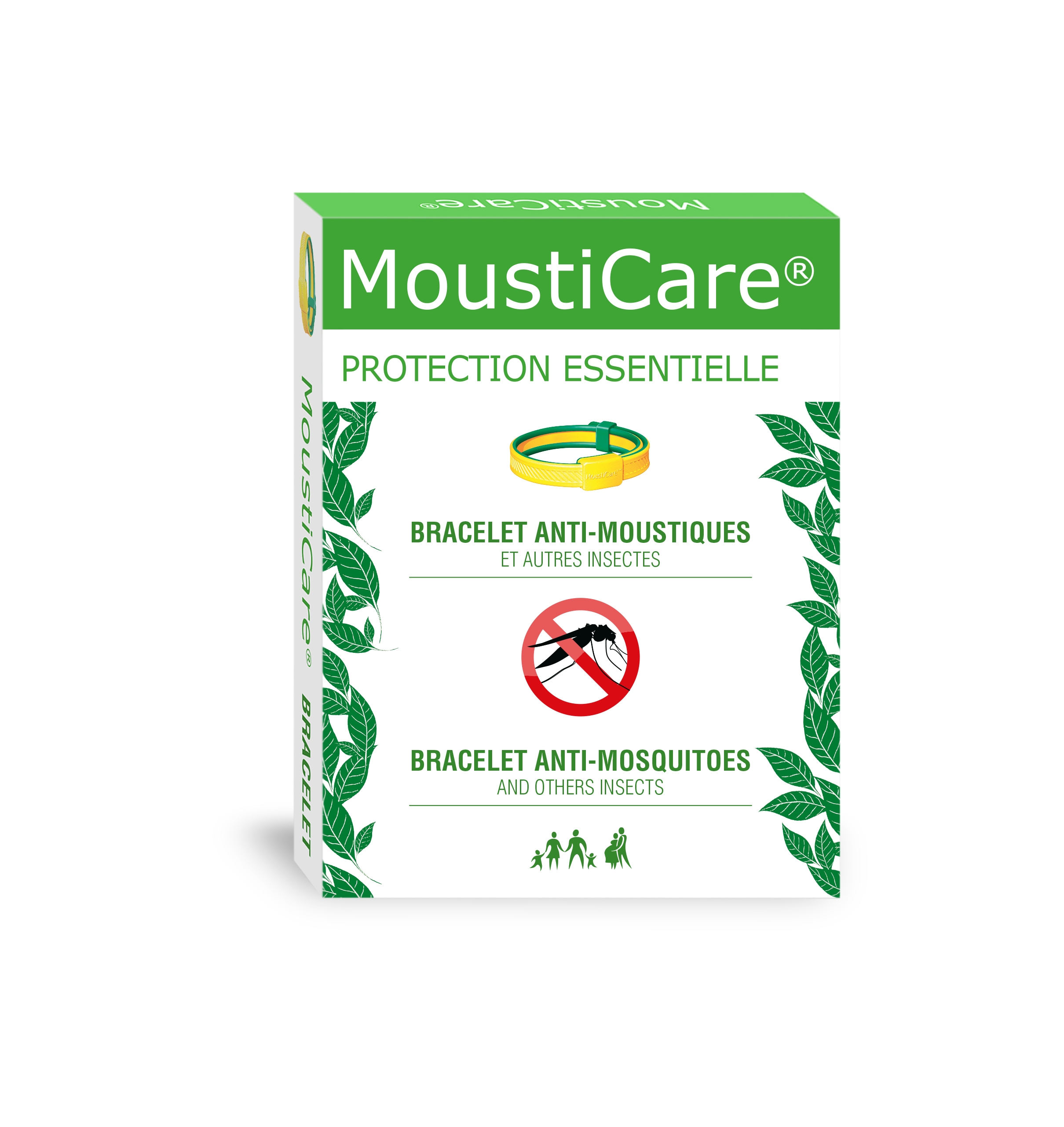 MOUSTICARE Pretodu-ērču aproce (dzeltena) - Produkta attēls 3