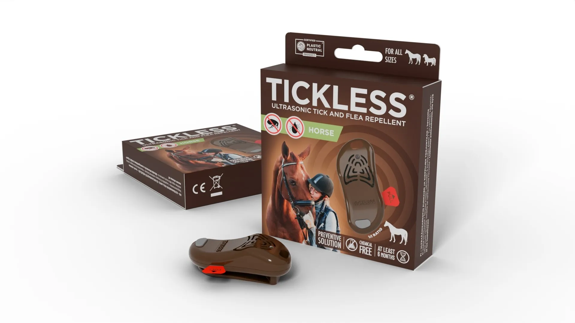 Tickless Horse ultraskaņas repelenta ierīce, brūna - Produkta attēls 