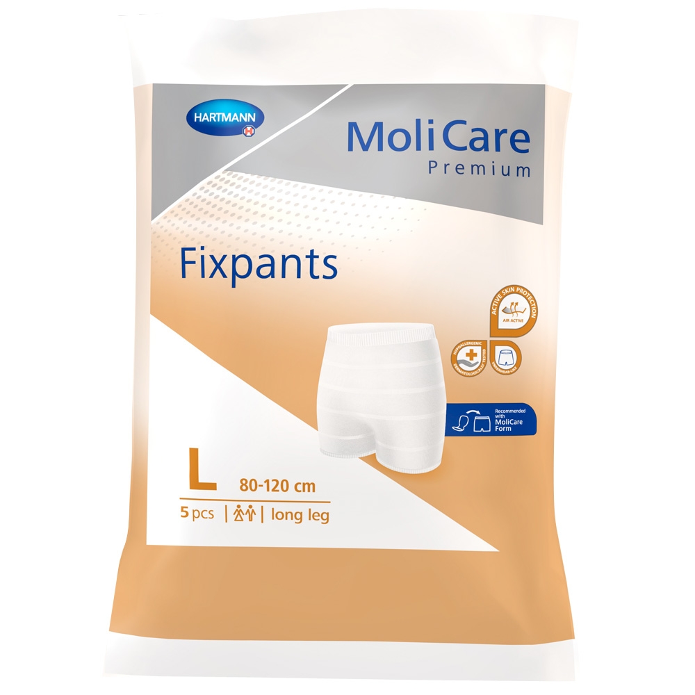 MOLICARE Fixpants Long biksītes (L izmērs), 5 gab - Produkta attēls 