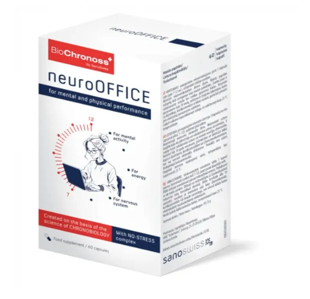 BIOCHRONOSS NeuroOFFICE kapsulas, 60 gab. - Produkta attēls 