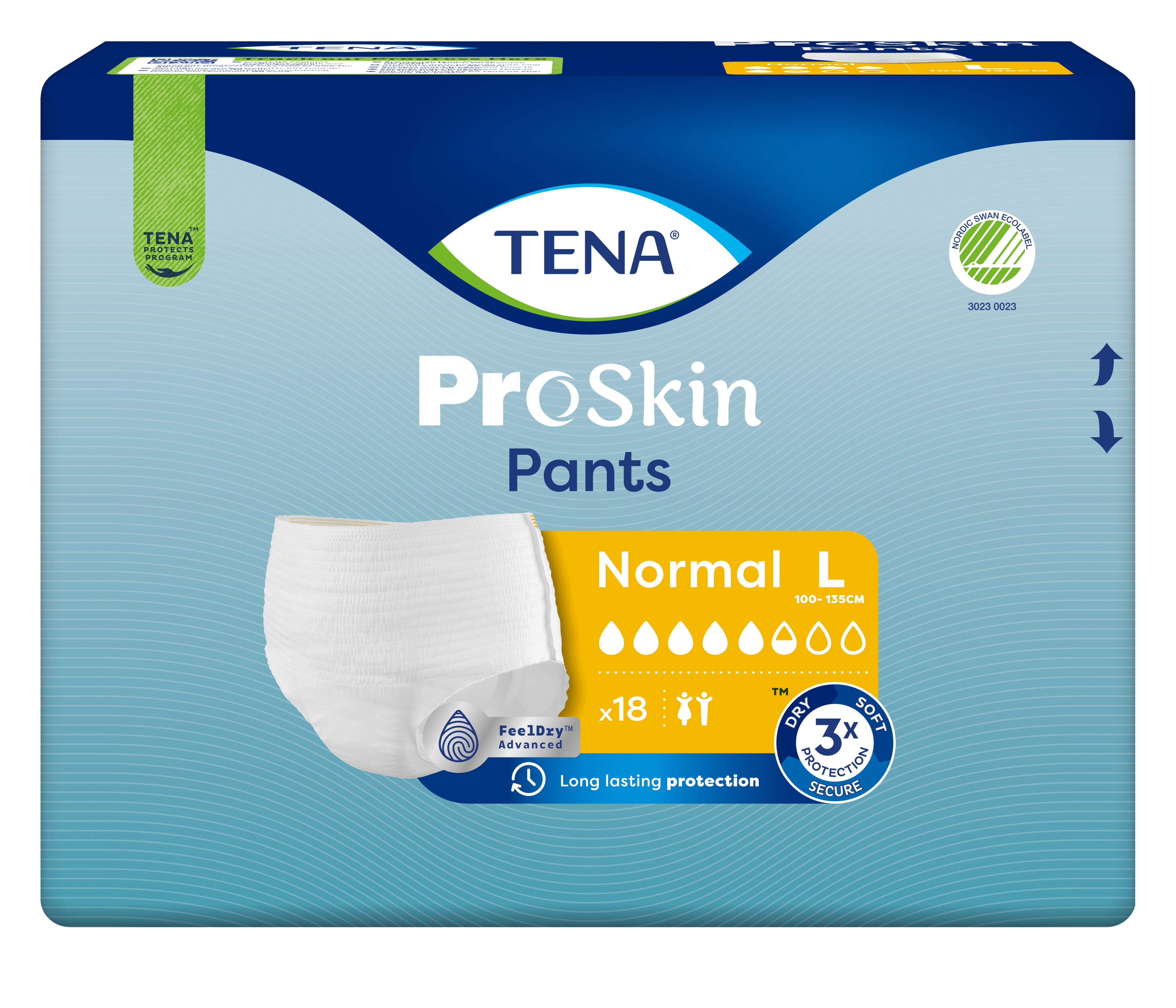 TENA Pants Normal biksītes L izmērs, 18 gab. - Produkta attēls 