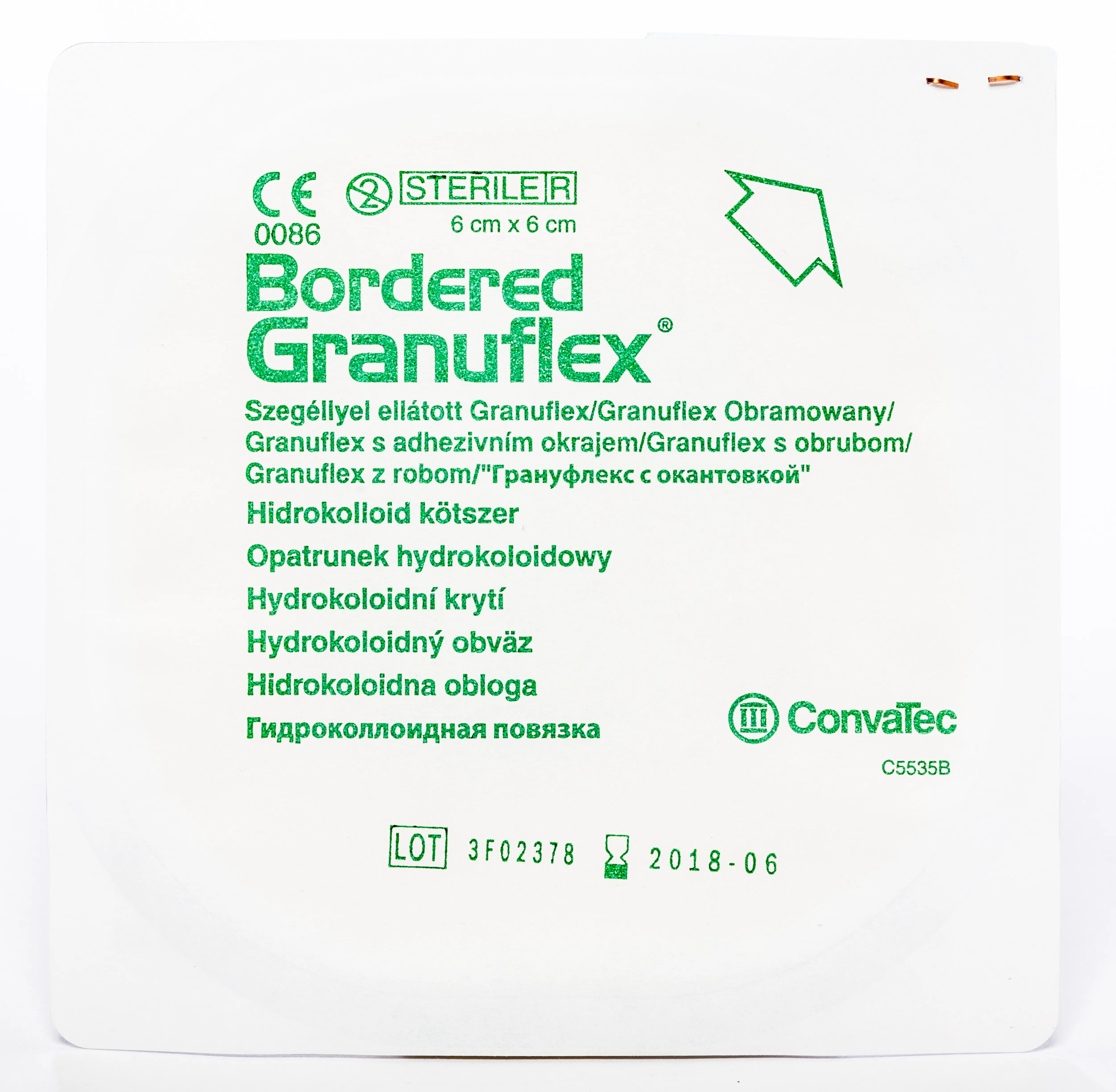 GRANUFLEX BORDERED STERILS 6x6CM N1 (187970) - Produkta attēls 