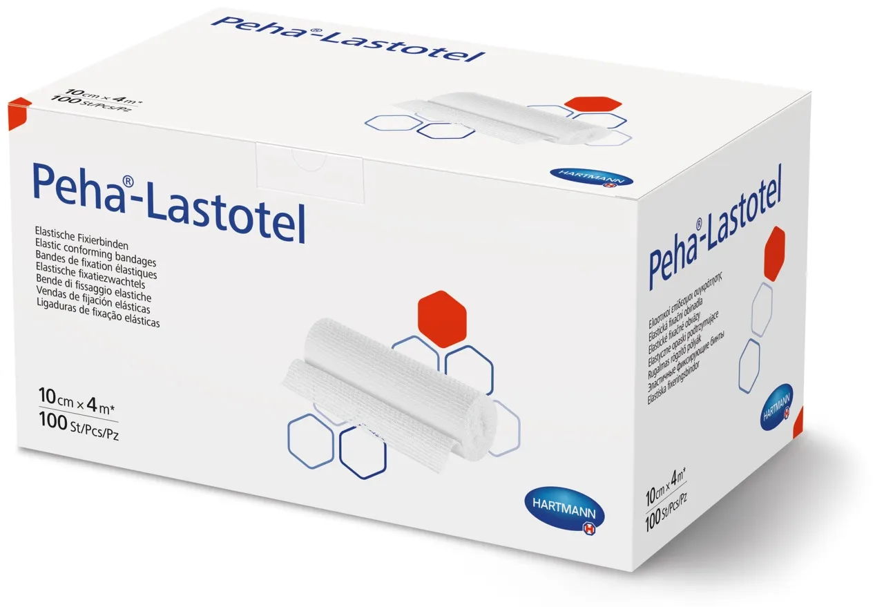 PEHA-LASTOTEL elastīga marles saite, 10 cm x 4 m - Produkta attēls 