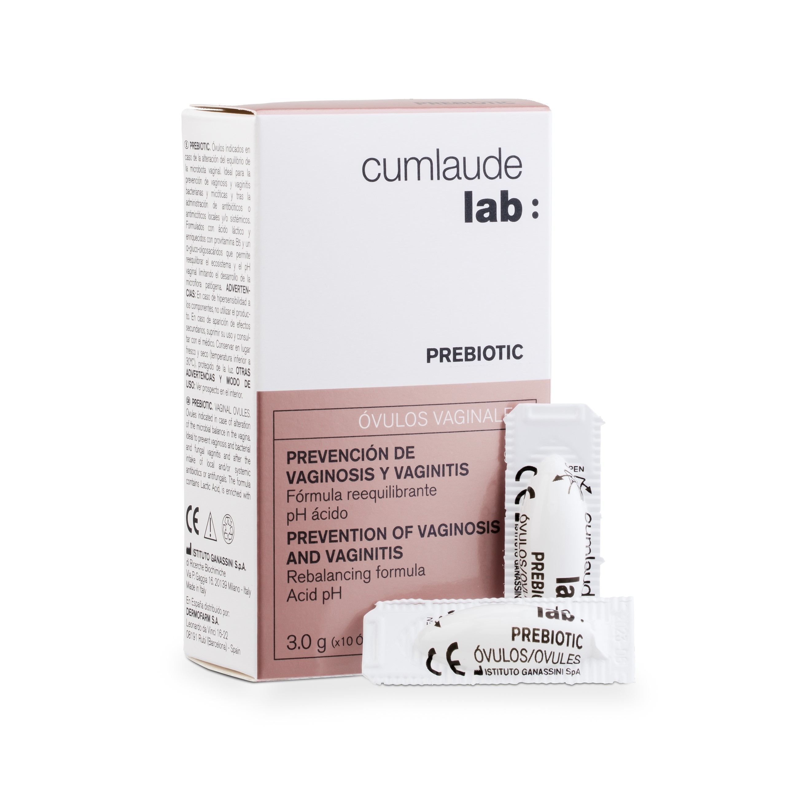 CUMLAUDE prebiotiskās vaginālās ovulas, 10 x 3 g - Produkta attēls 
