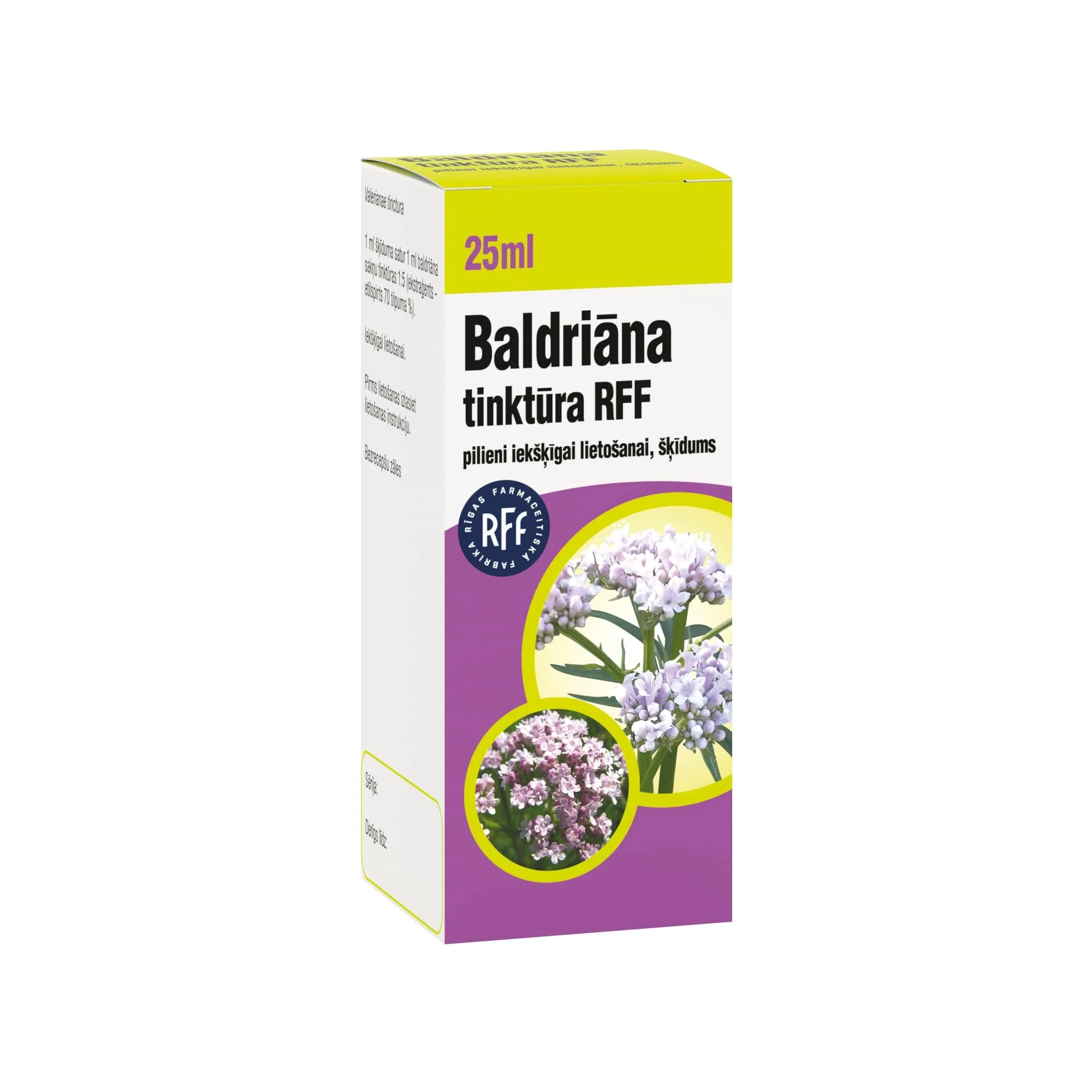 RFF Baldriāna tinktūra, 25 ml - Produkta attēls 