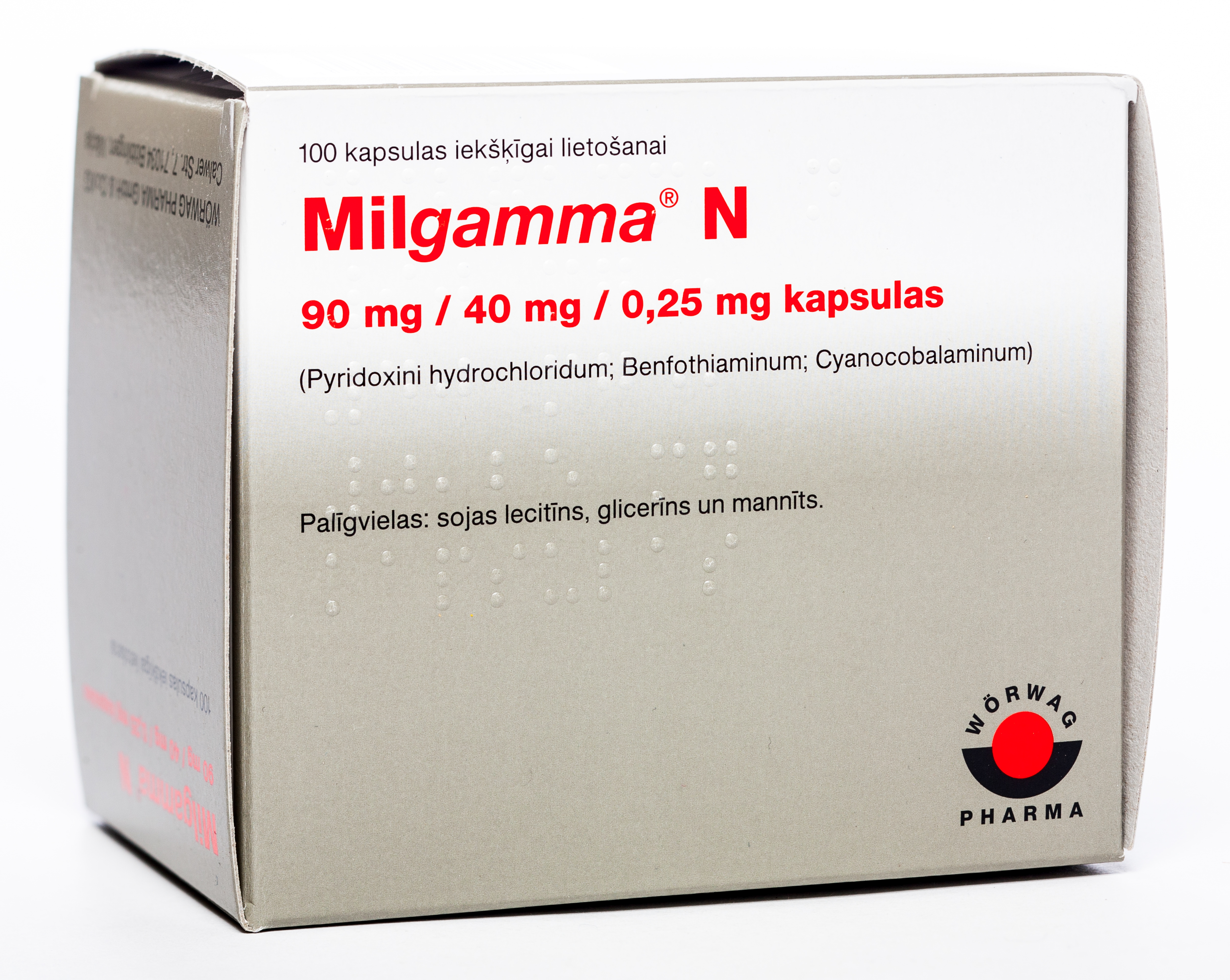 MILGAMMA N kapsulas, 100 gab. - Produkta attēls 
