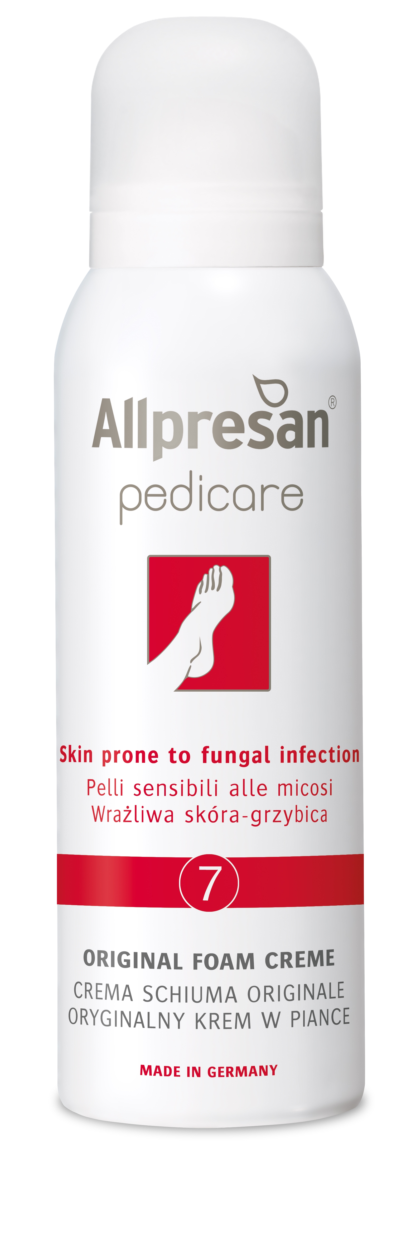 ALLPRESAN *7 putas-krēms ar fungicīdu darbību kāju ādai, 125ml - Produkta attēls 