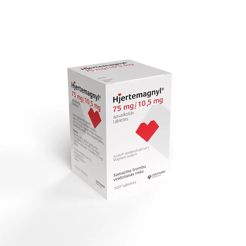 HJERTEMAGNYL 75MG TABLETES N100 - Produkta attēls 