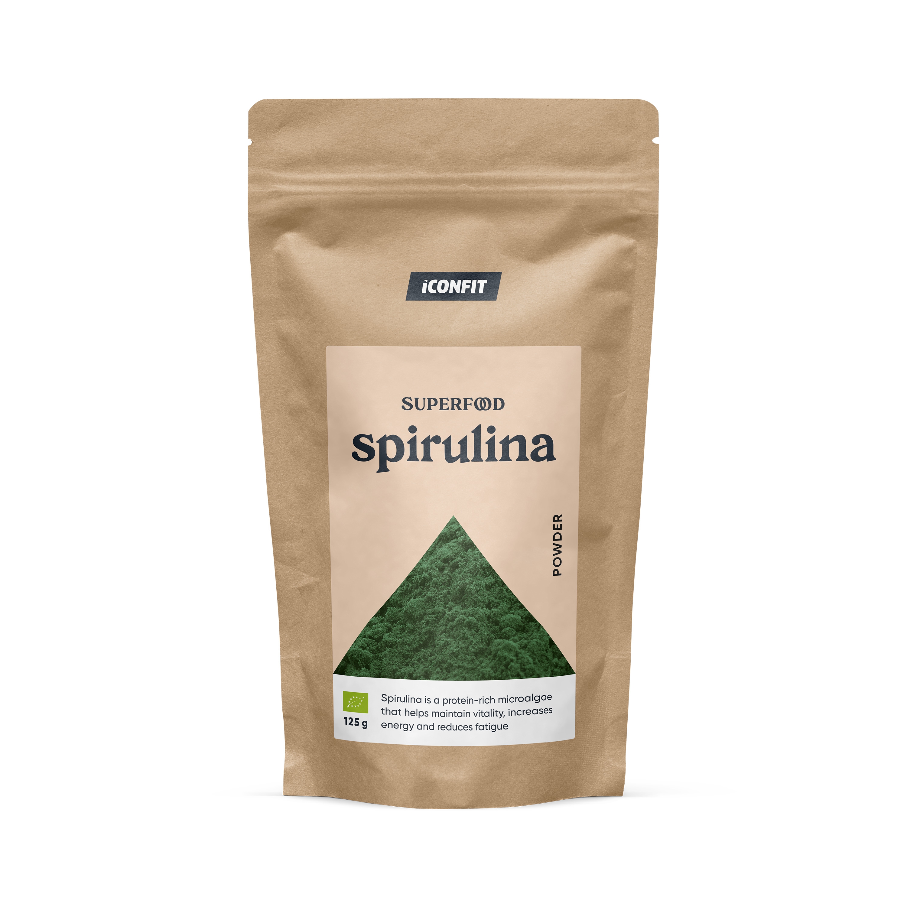 ICONFIT Organiskais Spirulīna pulveris (125g) - Produkta attēls 