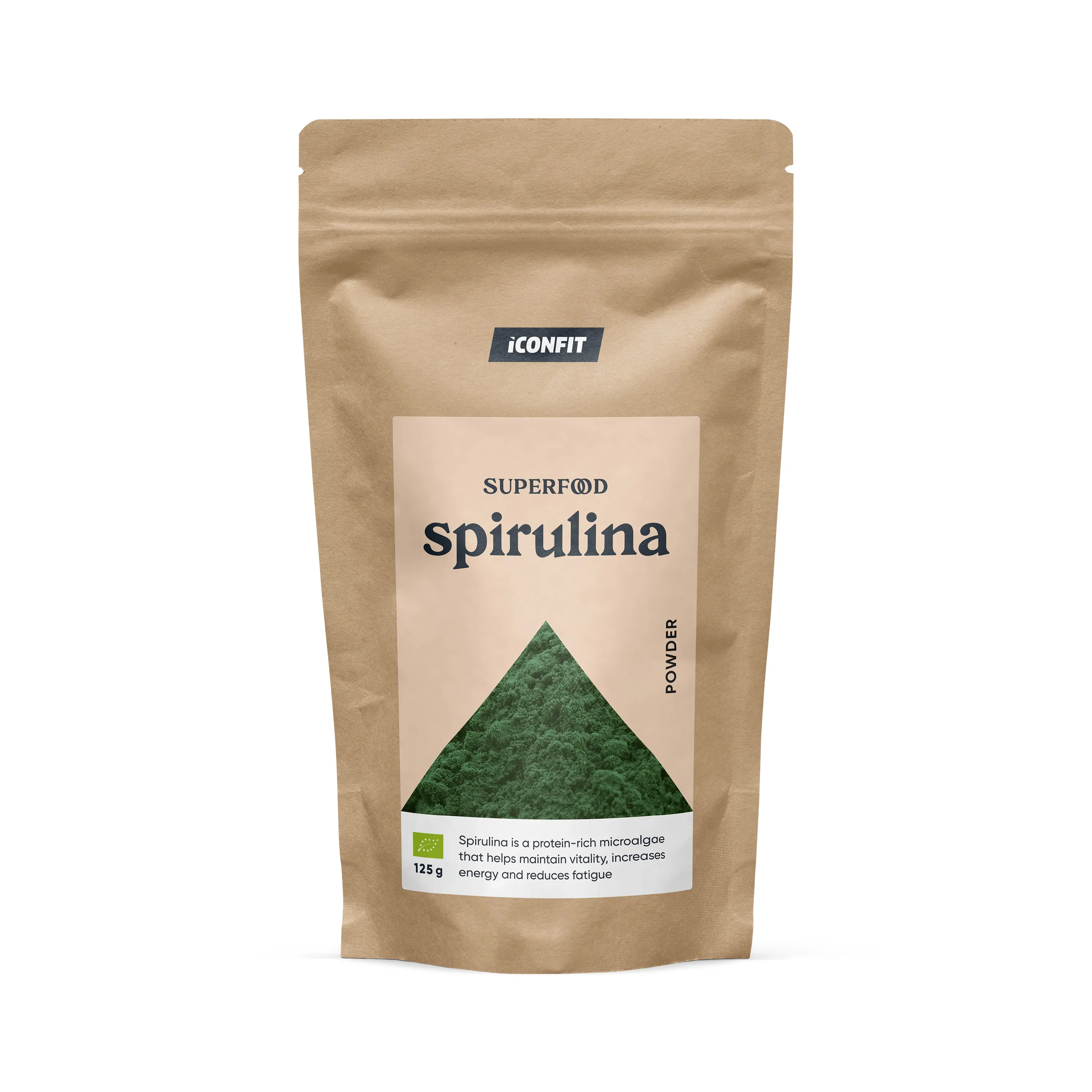 ICONFIT Organiskais Spirulīna pulveris (125g) - Produkta attēls 