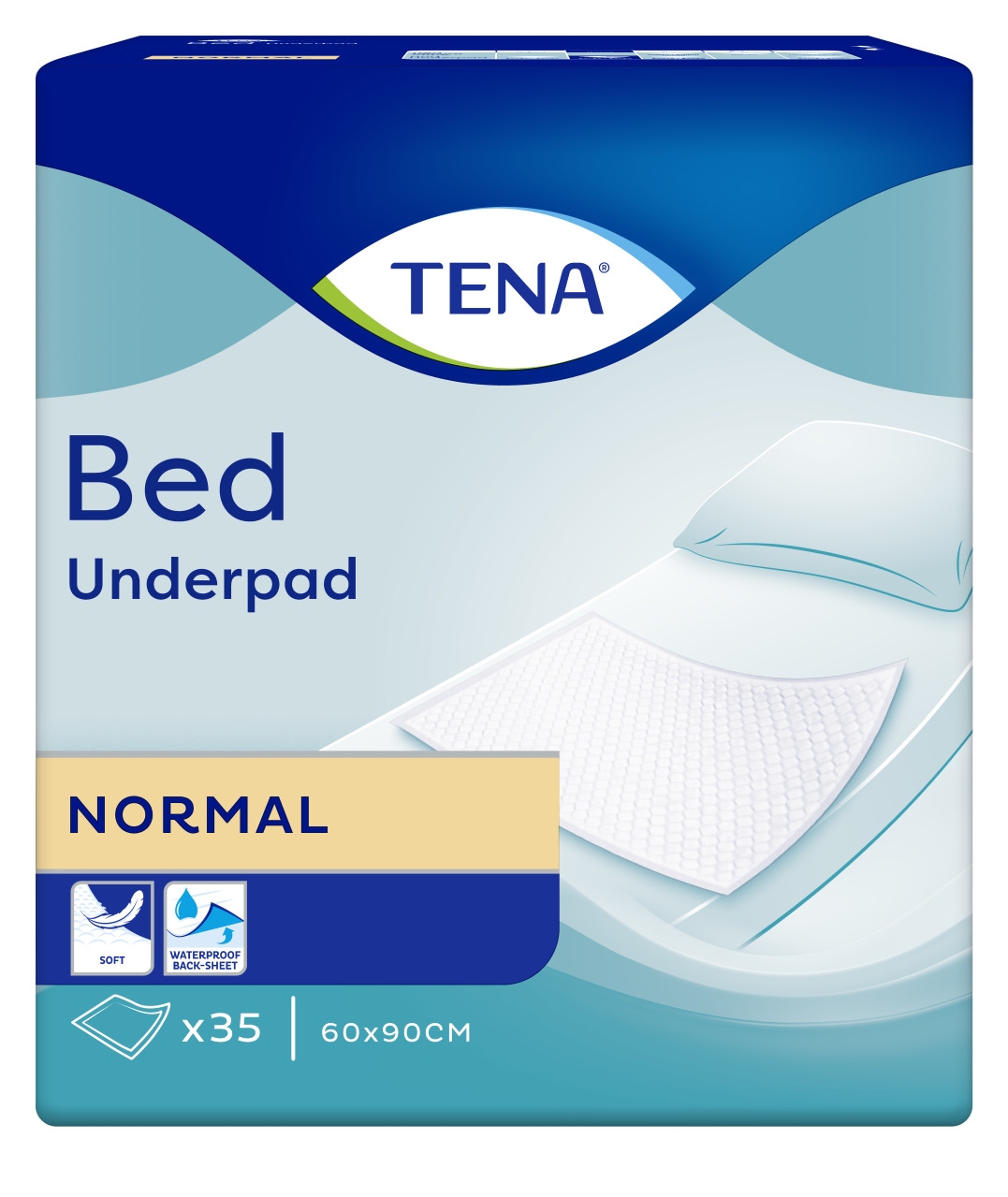 TENA Bed Normal paladziņi 60x90cm, 35 gab. - Produkta attēls 