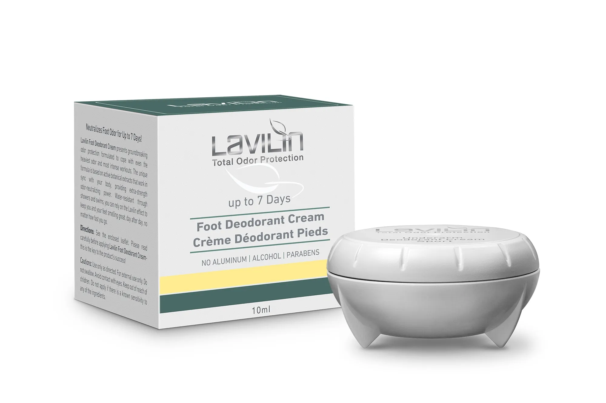 LAVILIN dezodorants - krēms pēdām, 10 ml - Produkta attēls 