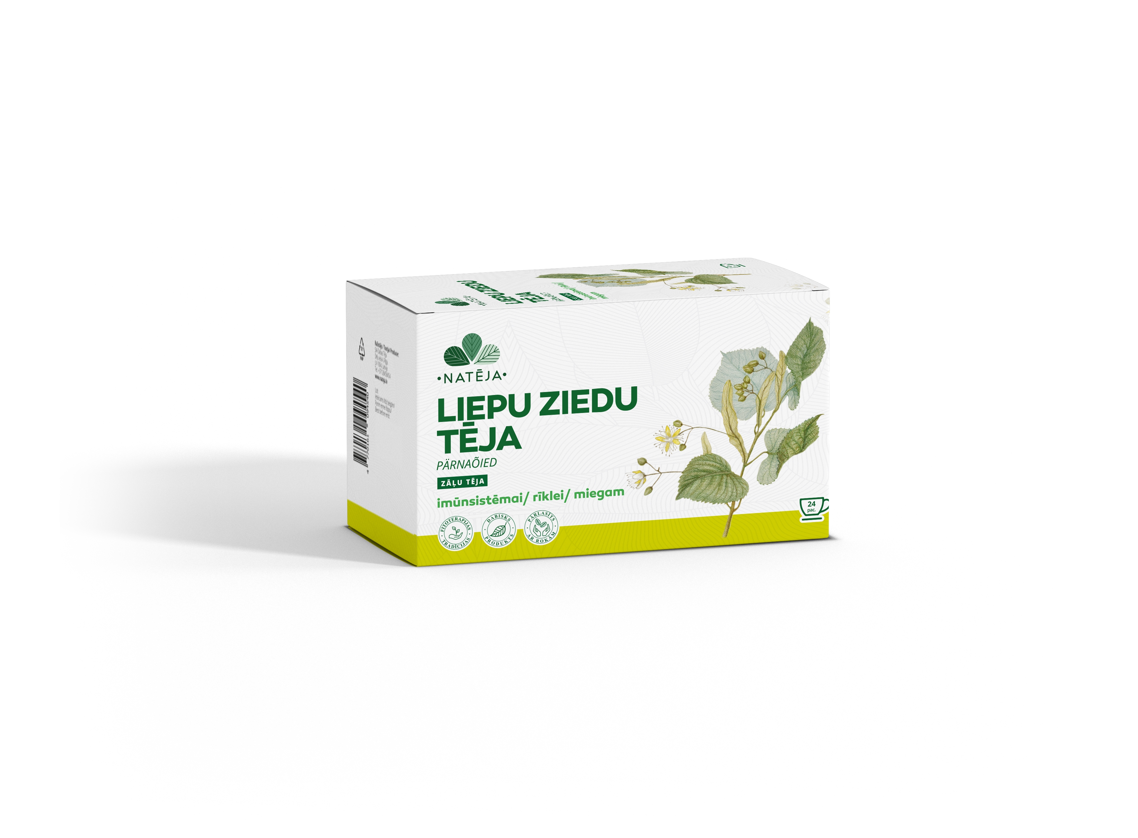 NATĒJA Liepu ziedu tēja paciņās, N24 - Produkta attēls 
