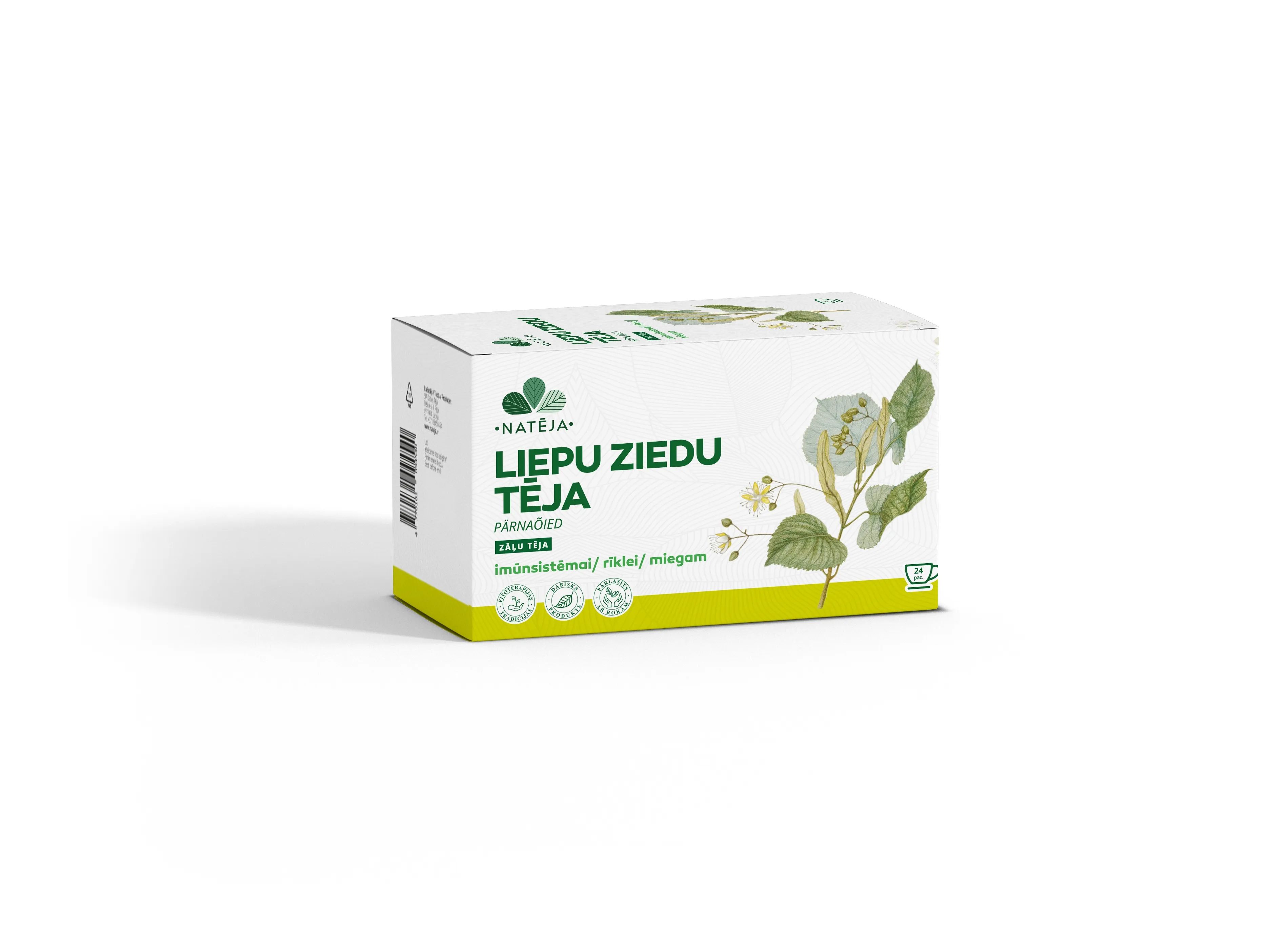 NATĒJA Liepu ziedu tēja paciņās, N24 - Produkta attēls 