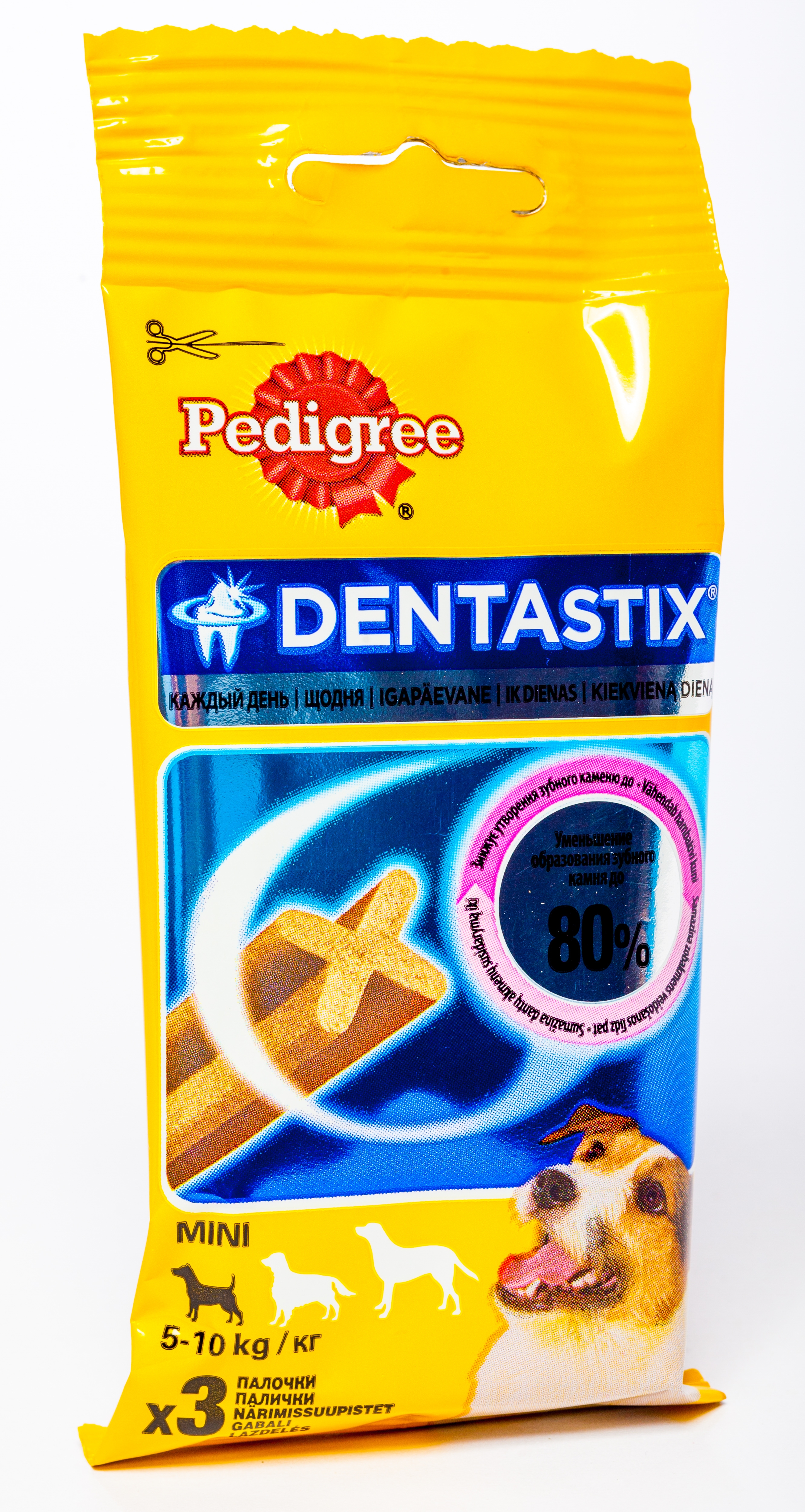 PEDIGREE SUŅU DENTASTIX KAULIŅŠ S 3GAB. 45G - Produkta attēls 