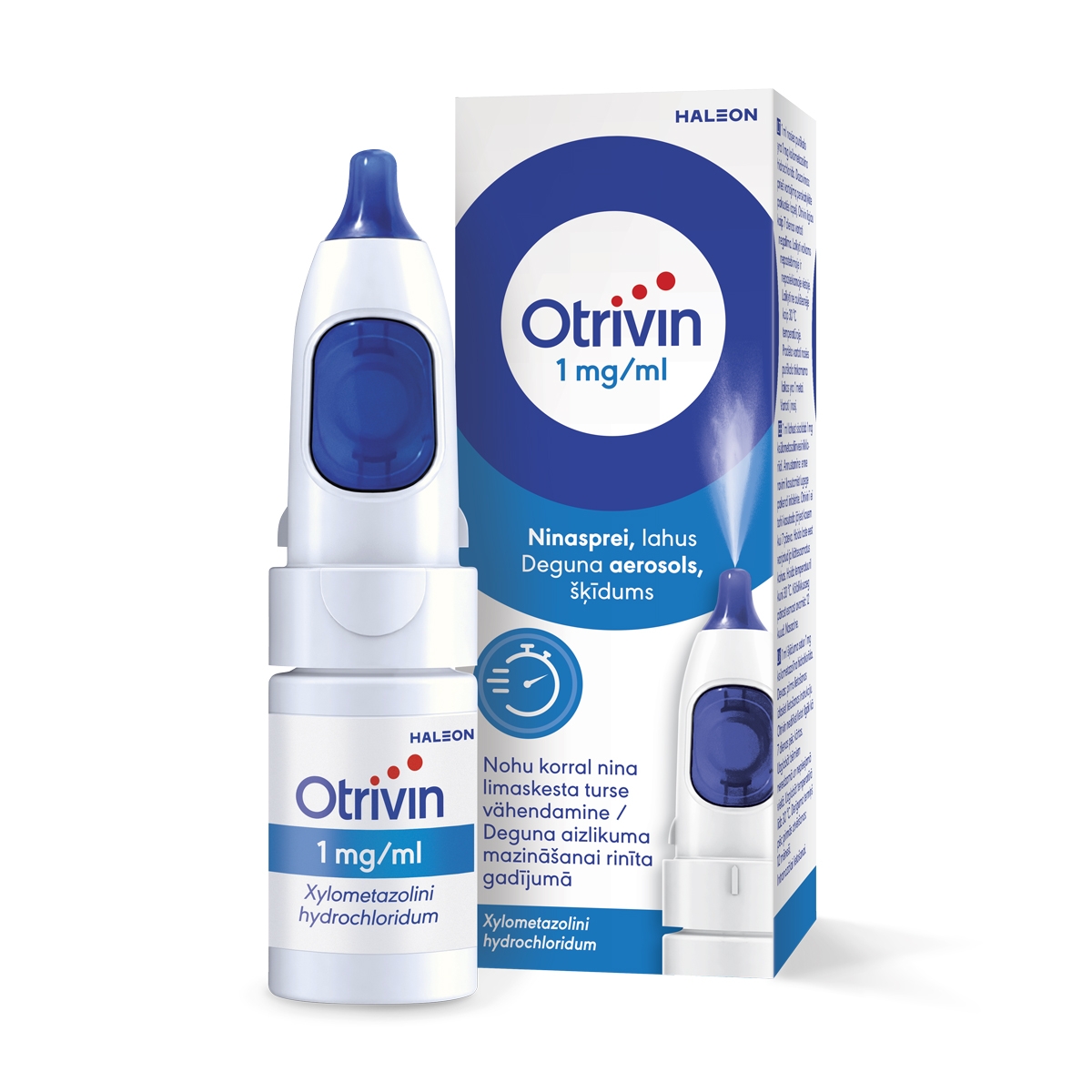 OTRIVIN SPRAY 0.1% 10ML - Produkta attēls 