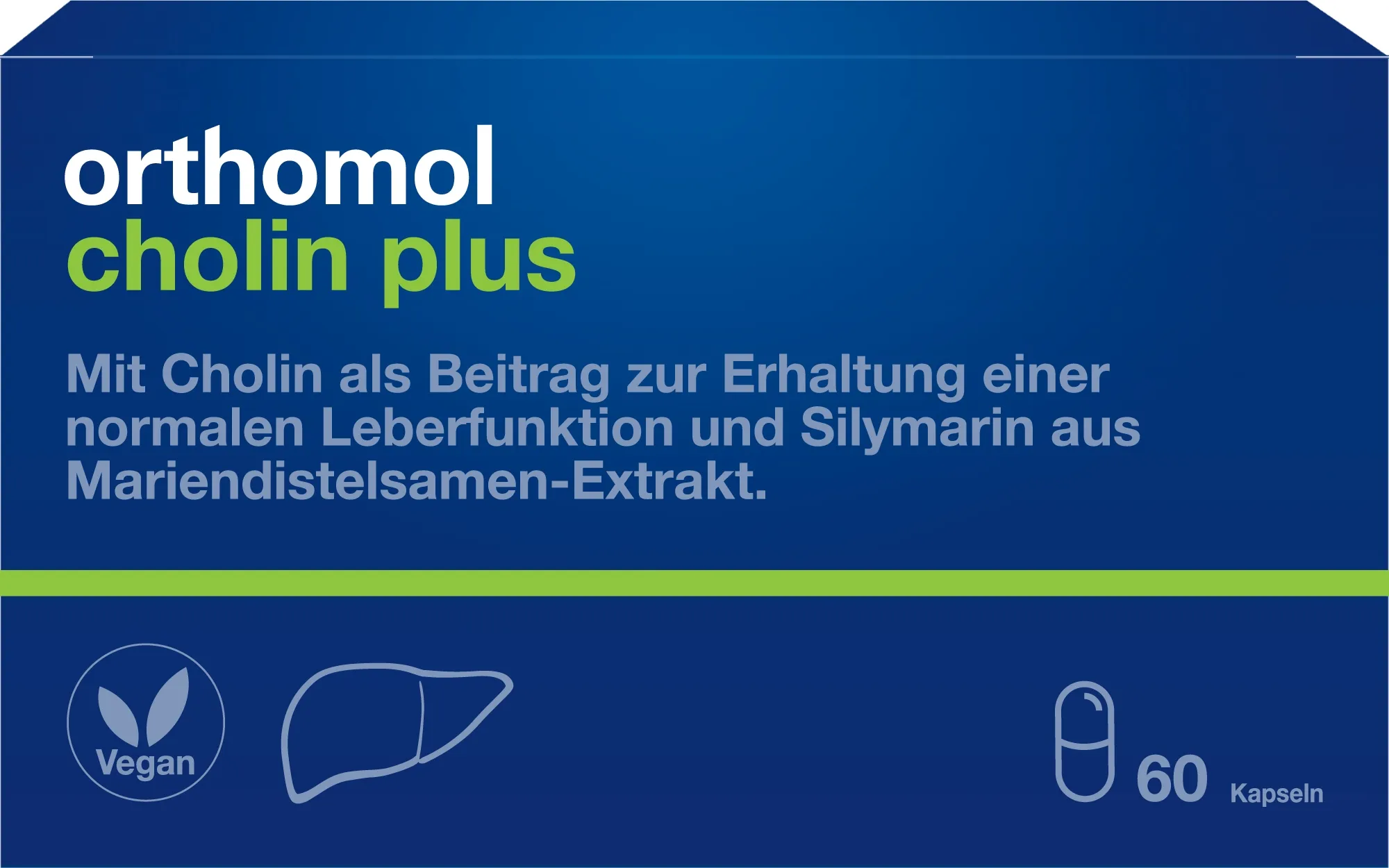 ORTHOMOL Cholin Plus kapsulas, 60 gab - Produkta attēls 