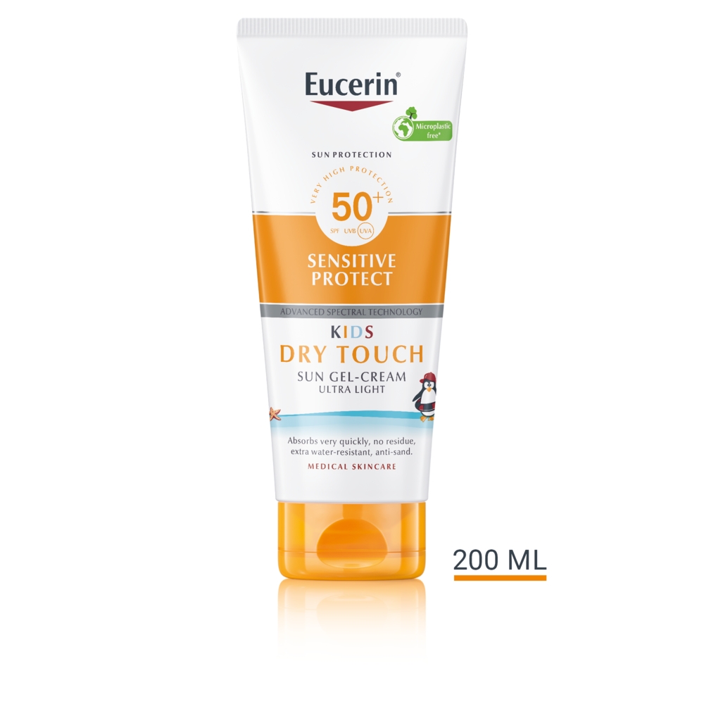 EUCERIN Sun Sensitive Protect SPF50 gēlkrēms bērniem, 200 ml - Produkta attēls 
