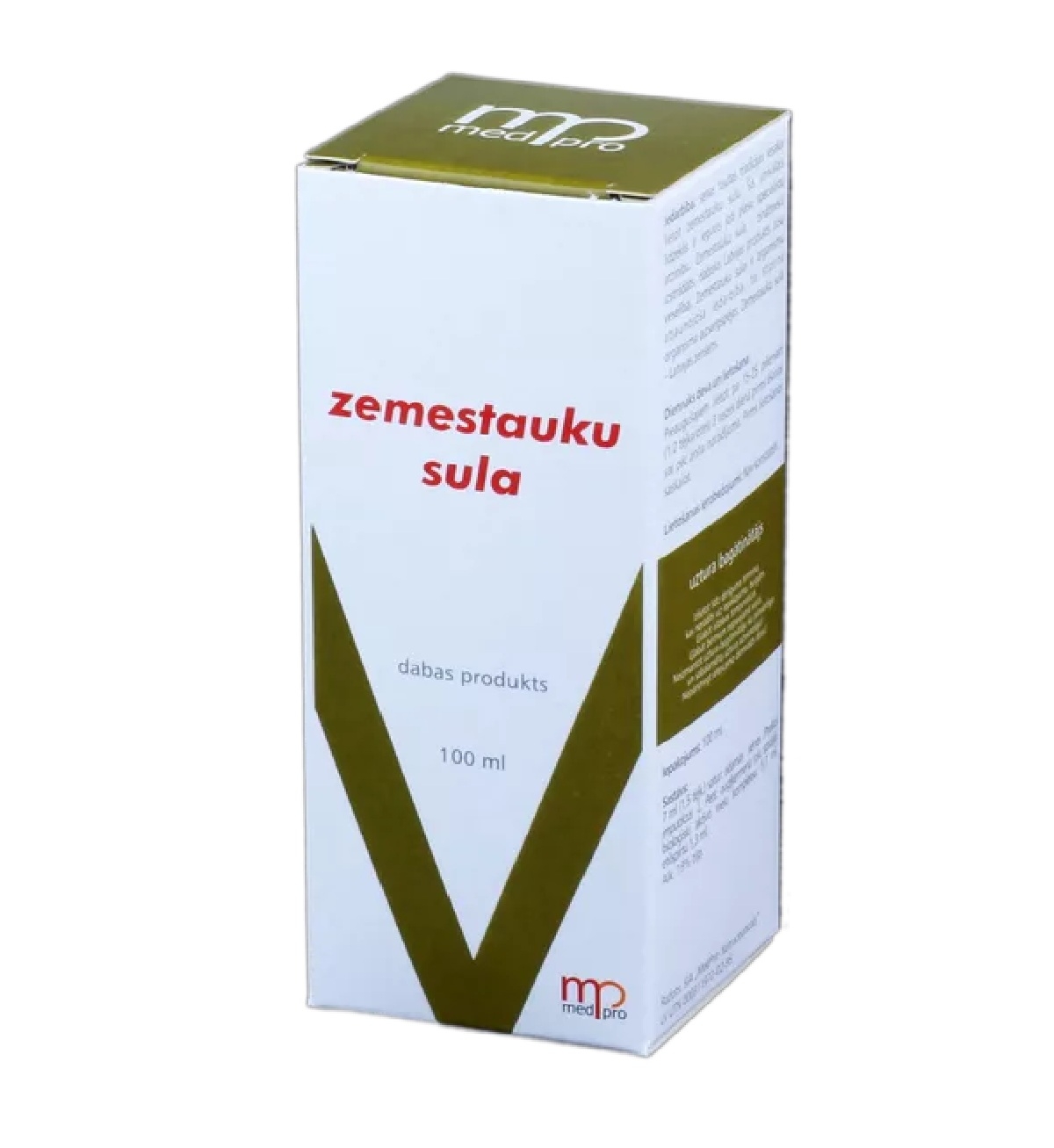MEDPRO ZEMESTAUKU SULA 100ML - Produkta attēls 