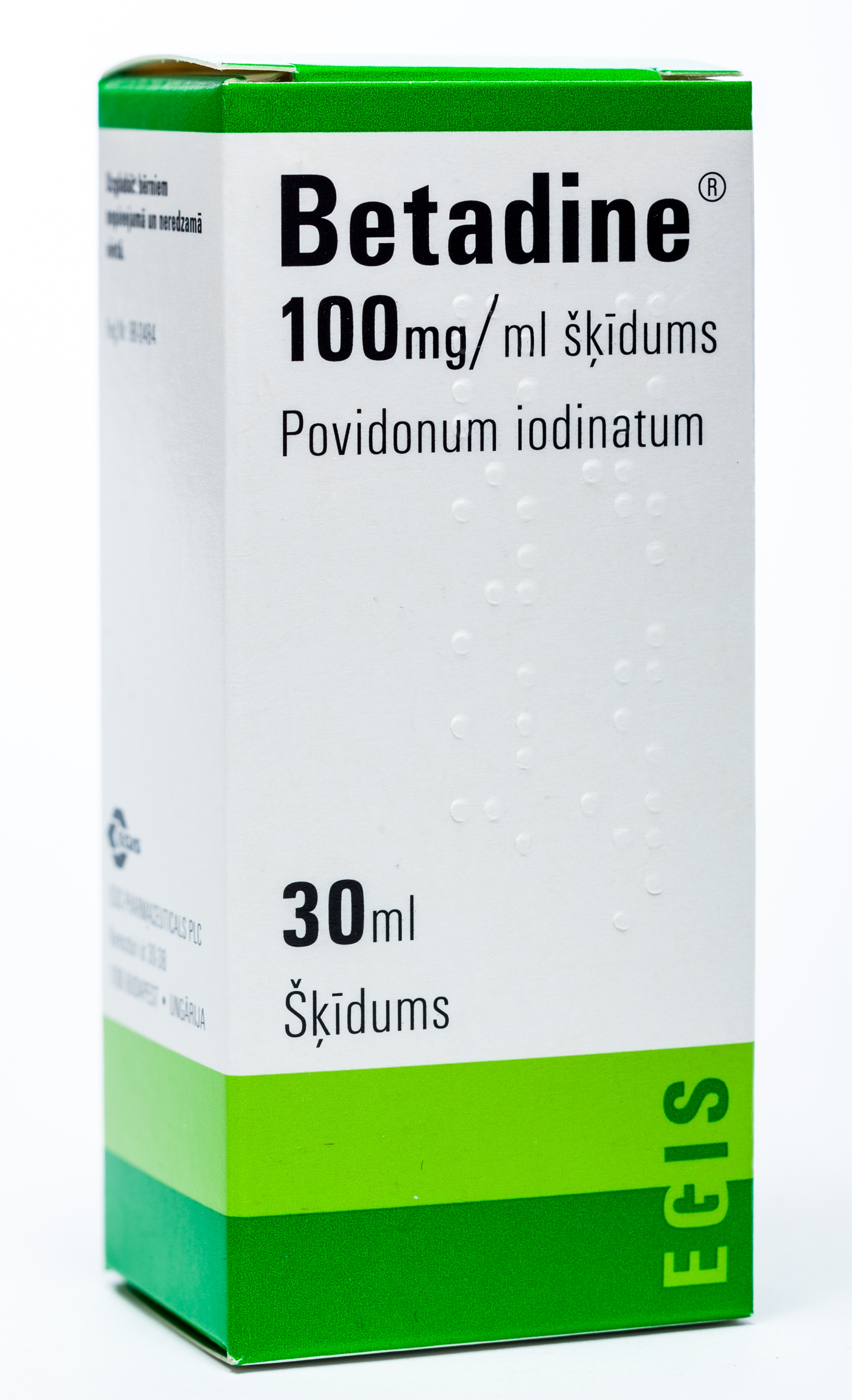 BETADINE SOL 10% 30ML - Produkta attēls 