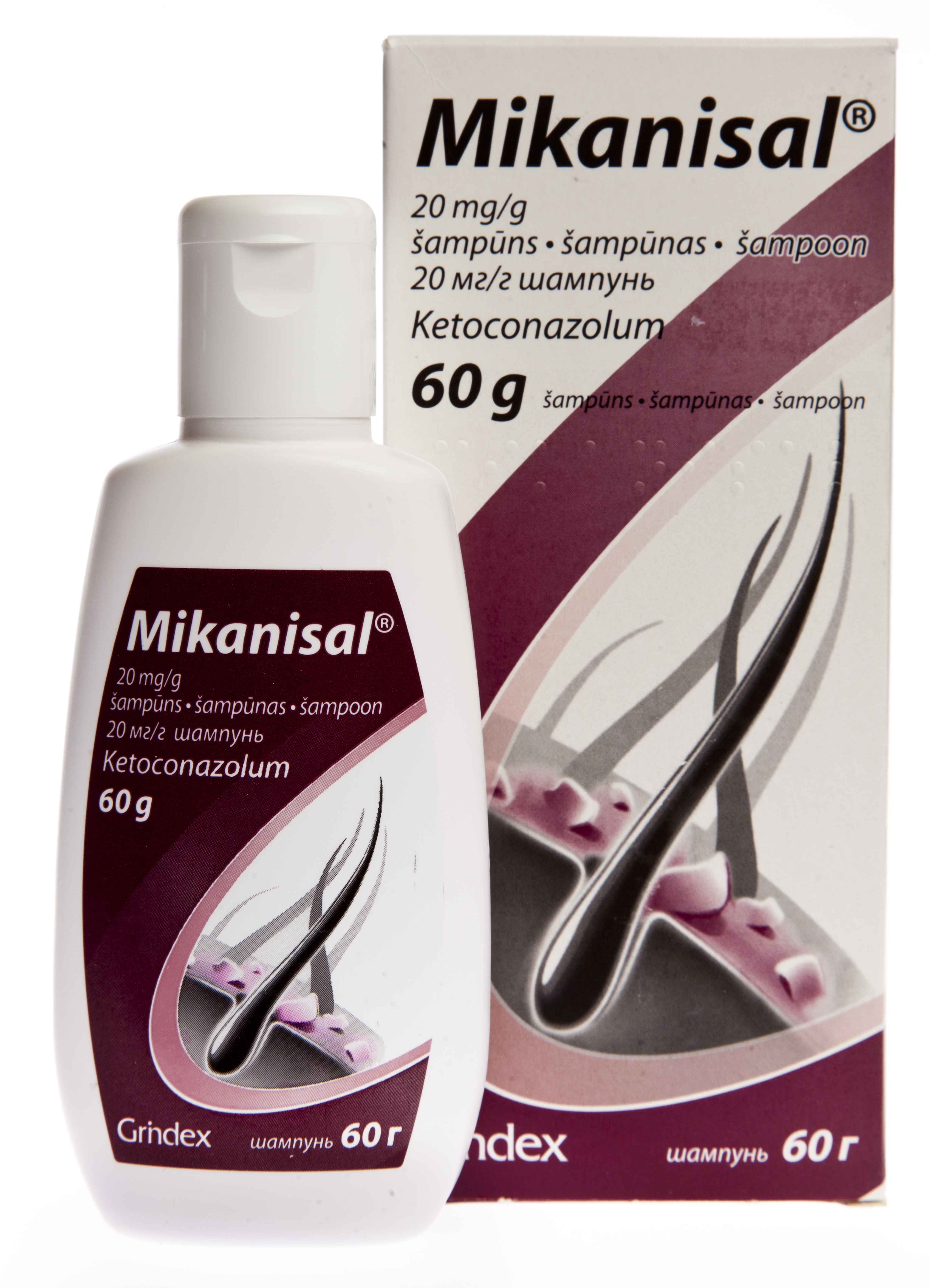 MIKANISAL 20 mg/g šampūns, 60 g. - Produkta attēls 4