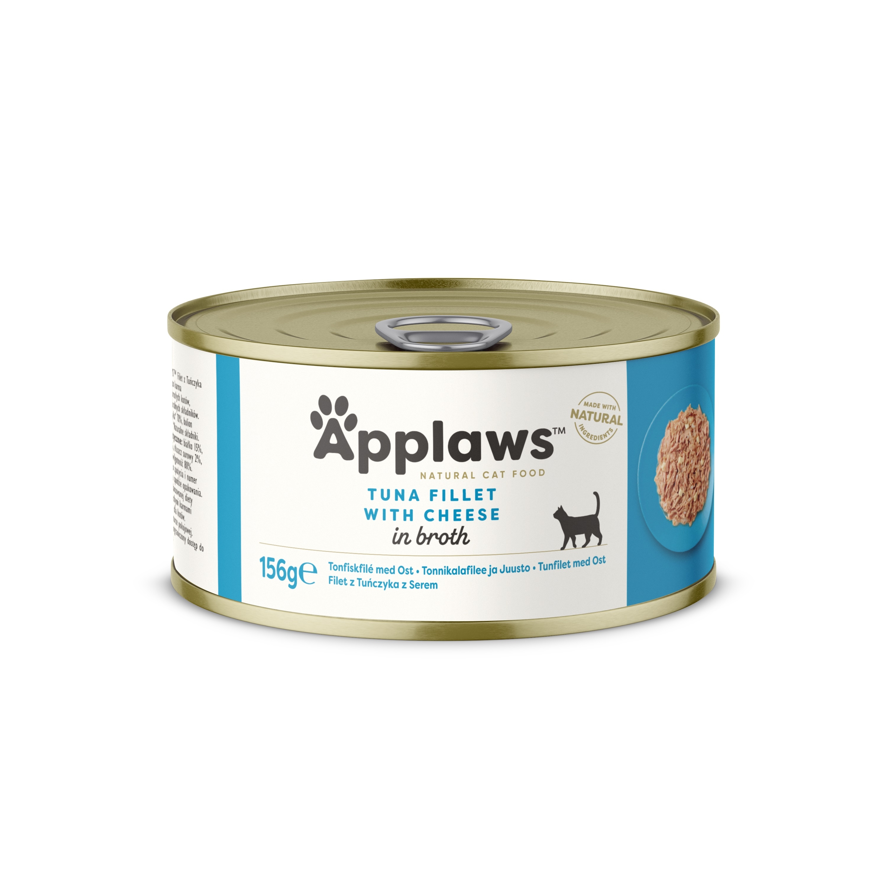 Applaws kaķu konservēta barība tuncis/siers 156g - Produkta attēls 2
