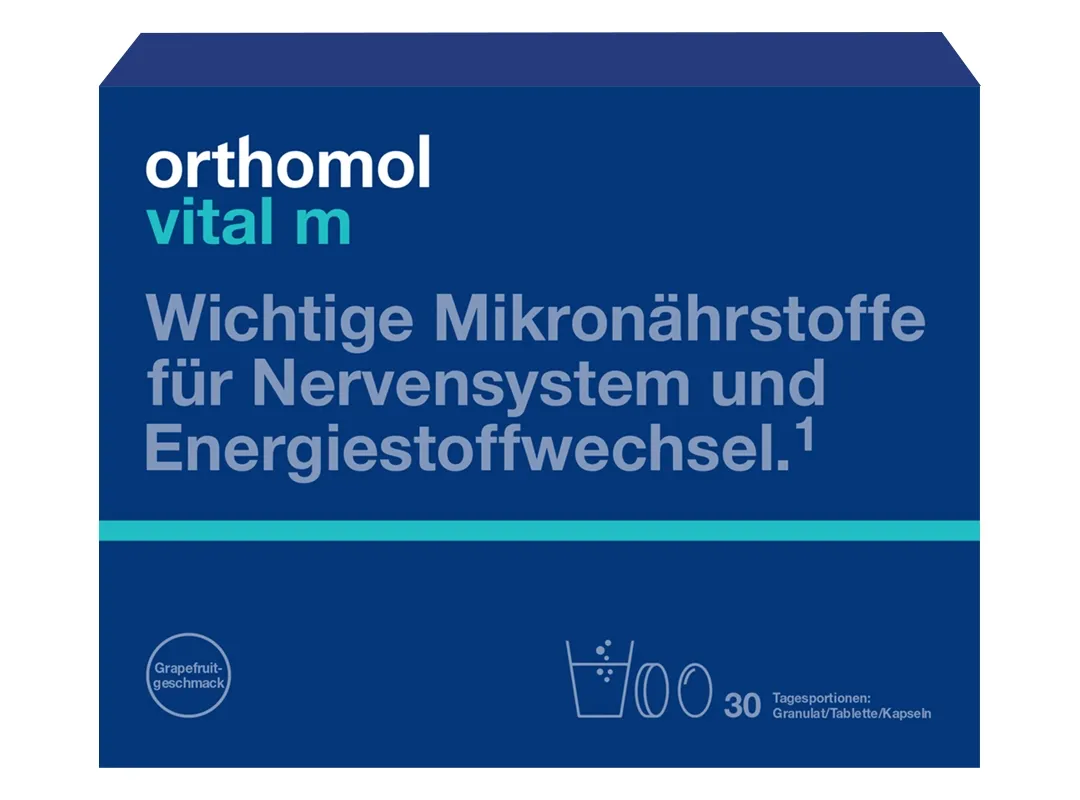 ORTHOMOL Vital M (pulveris + tabletes + kapsulas), 30 gab - Produkta attēls 
