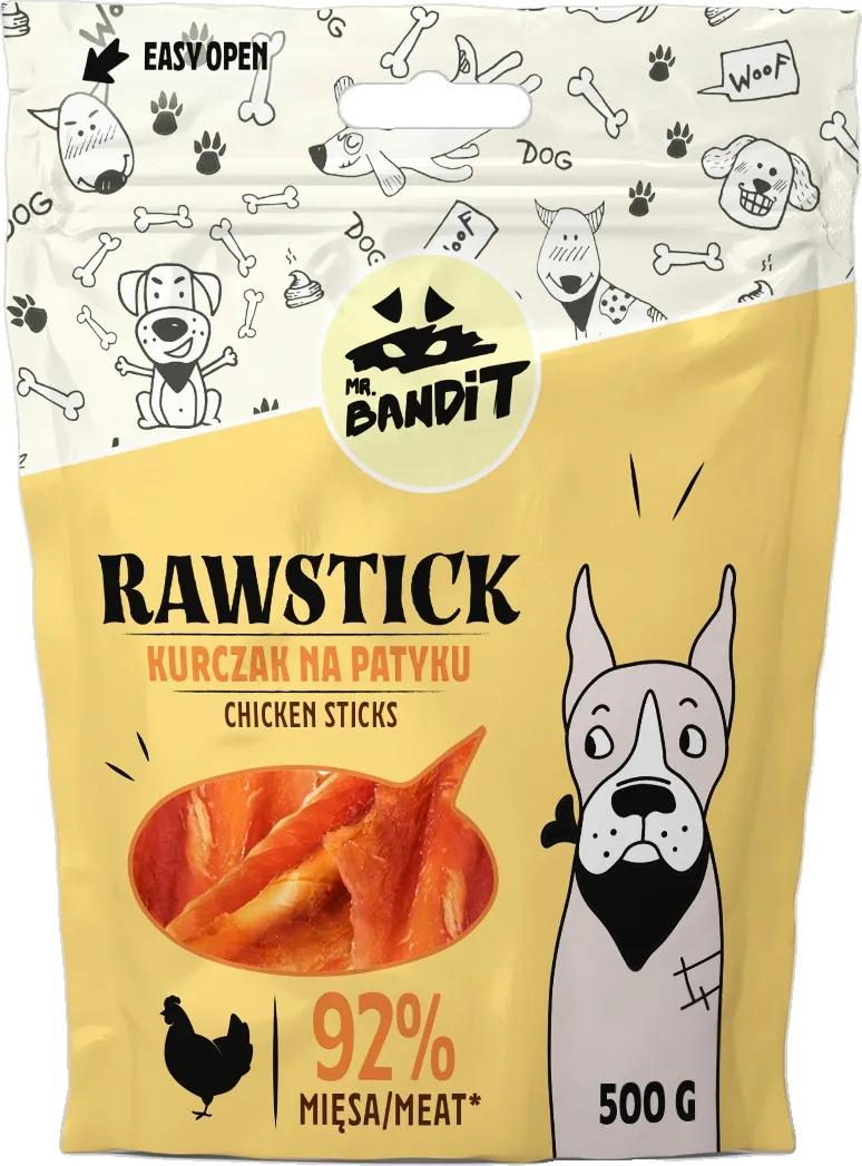 MR.BANDIT RAWSTICK VISTAS NŪJIŅAS 500G - Produkta attēls 