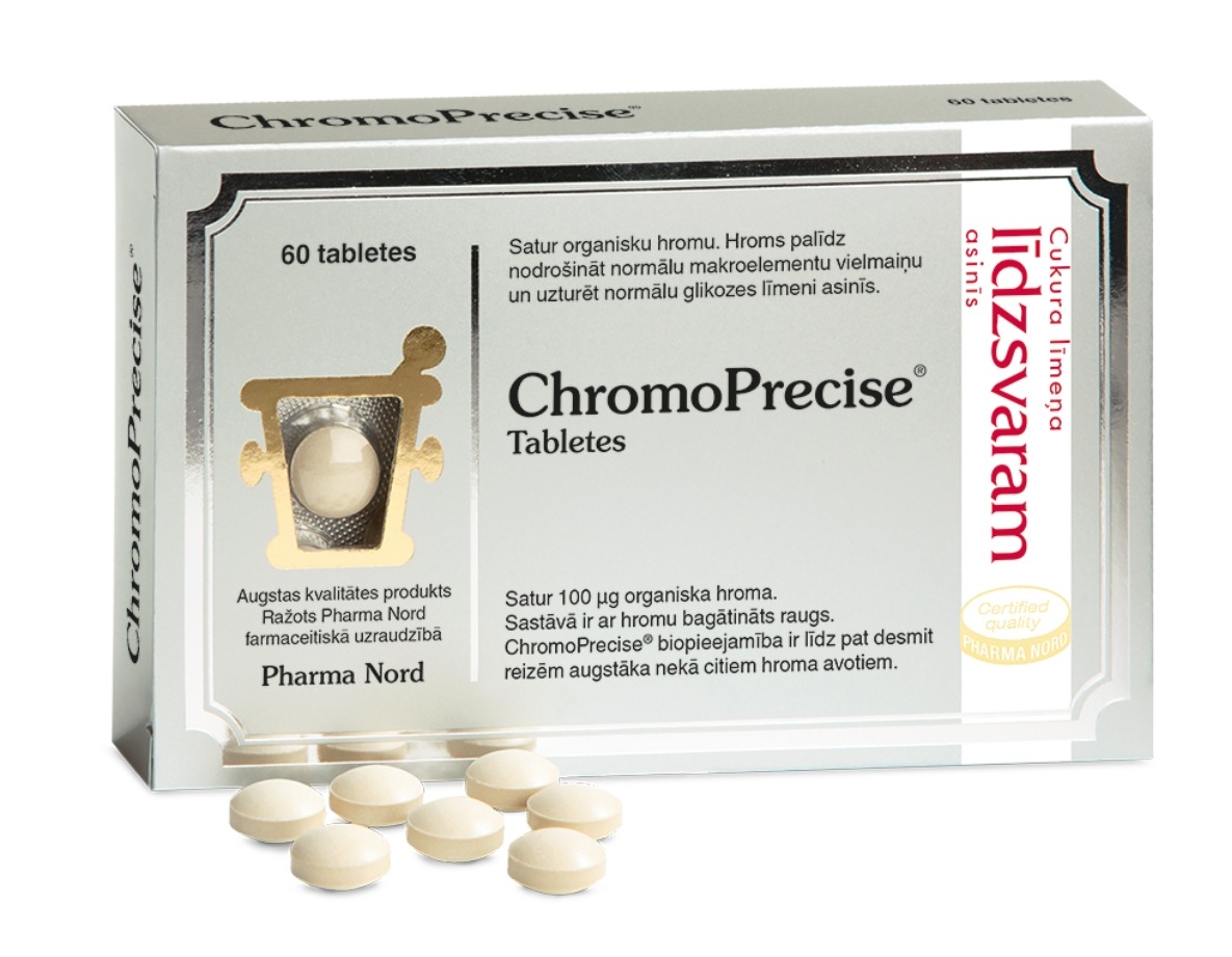 CHROMO PRECISE 100 mcg tabletes, 60 gab. - Produkta attēls 