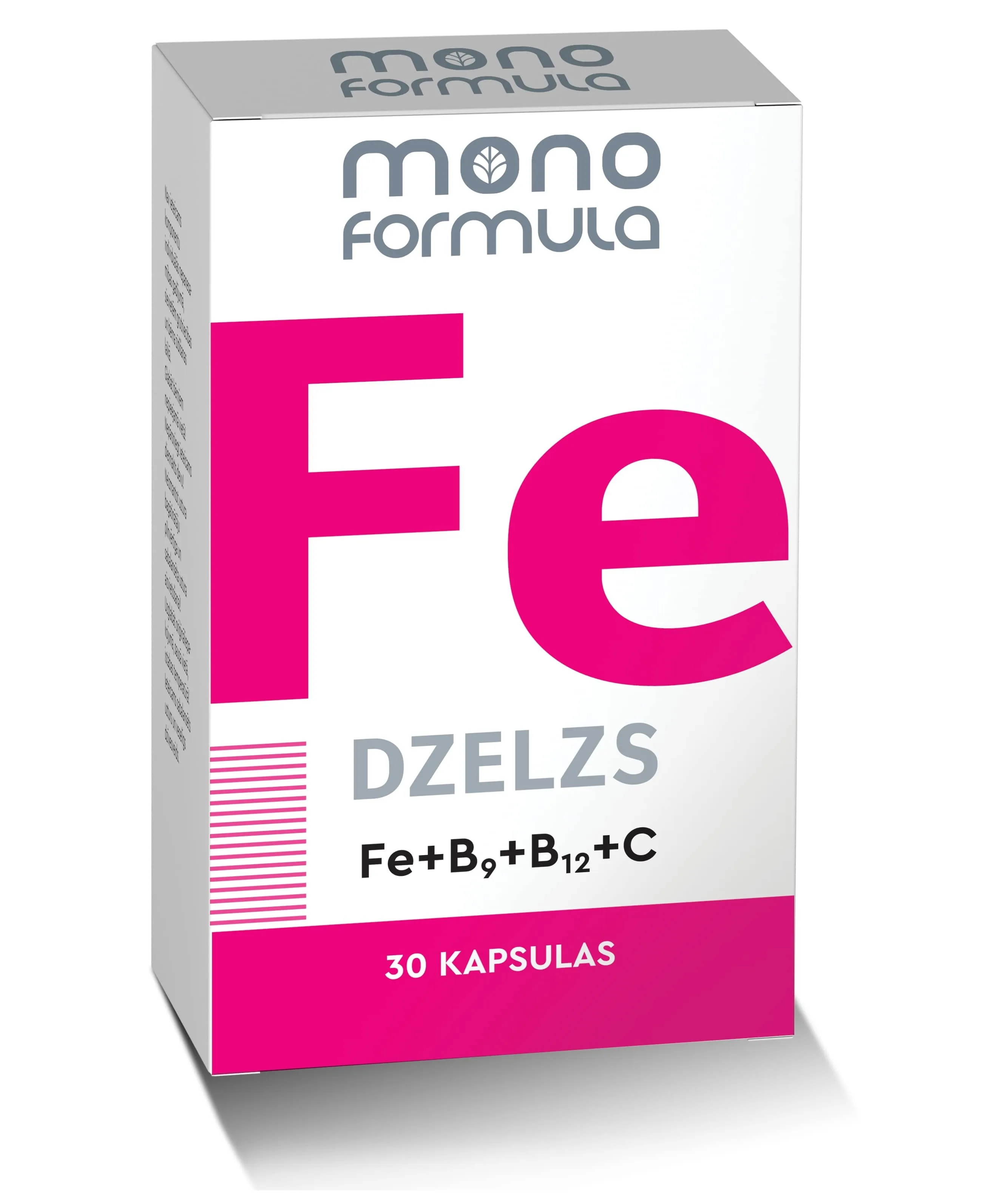 MONO FORMULA dzelzs Fe kapsulas, 30 gab. - Produkta attēls 