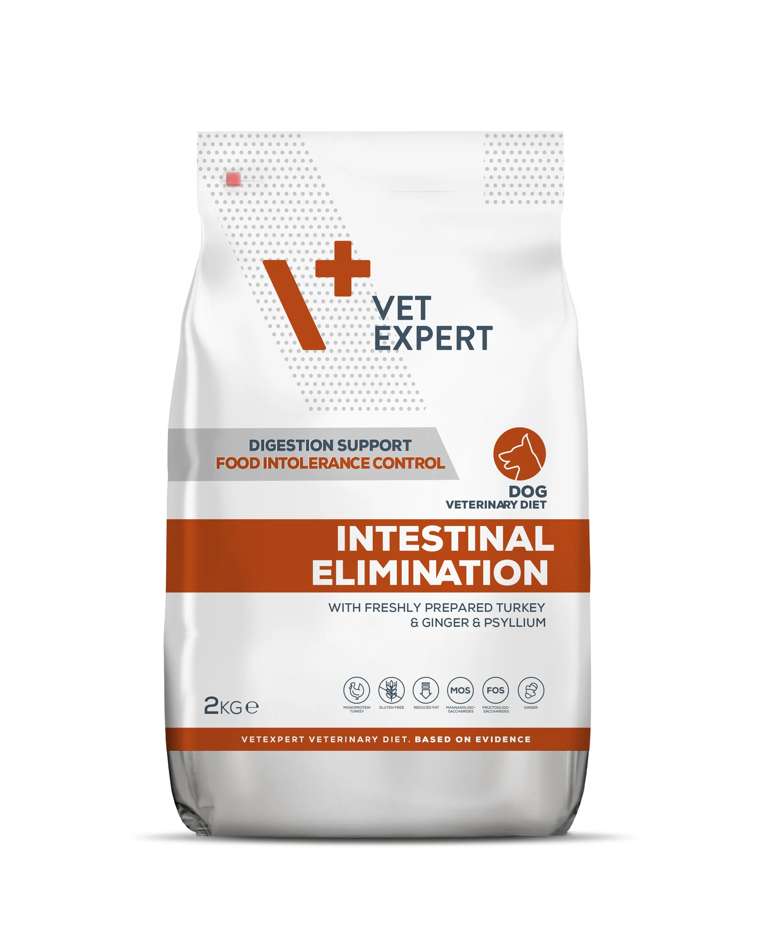 4T VD SUŅU INTESTINAL ELIMINATION LOW FAT SAUSĀ B 2KG - Produkta attēls 