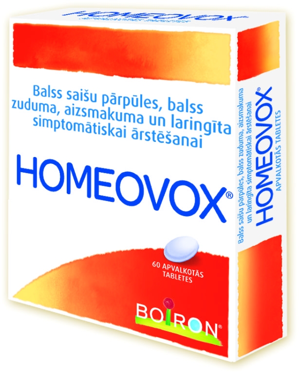 HOMEOVOX tabletes, 60 gab. - Produkta attēls 