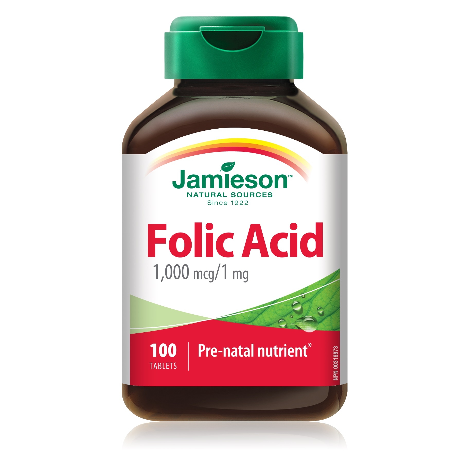 JAMIESON FOLIC ACID 1MG TABLETES N100 - Produkta attēls 
