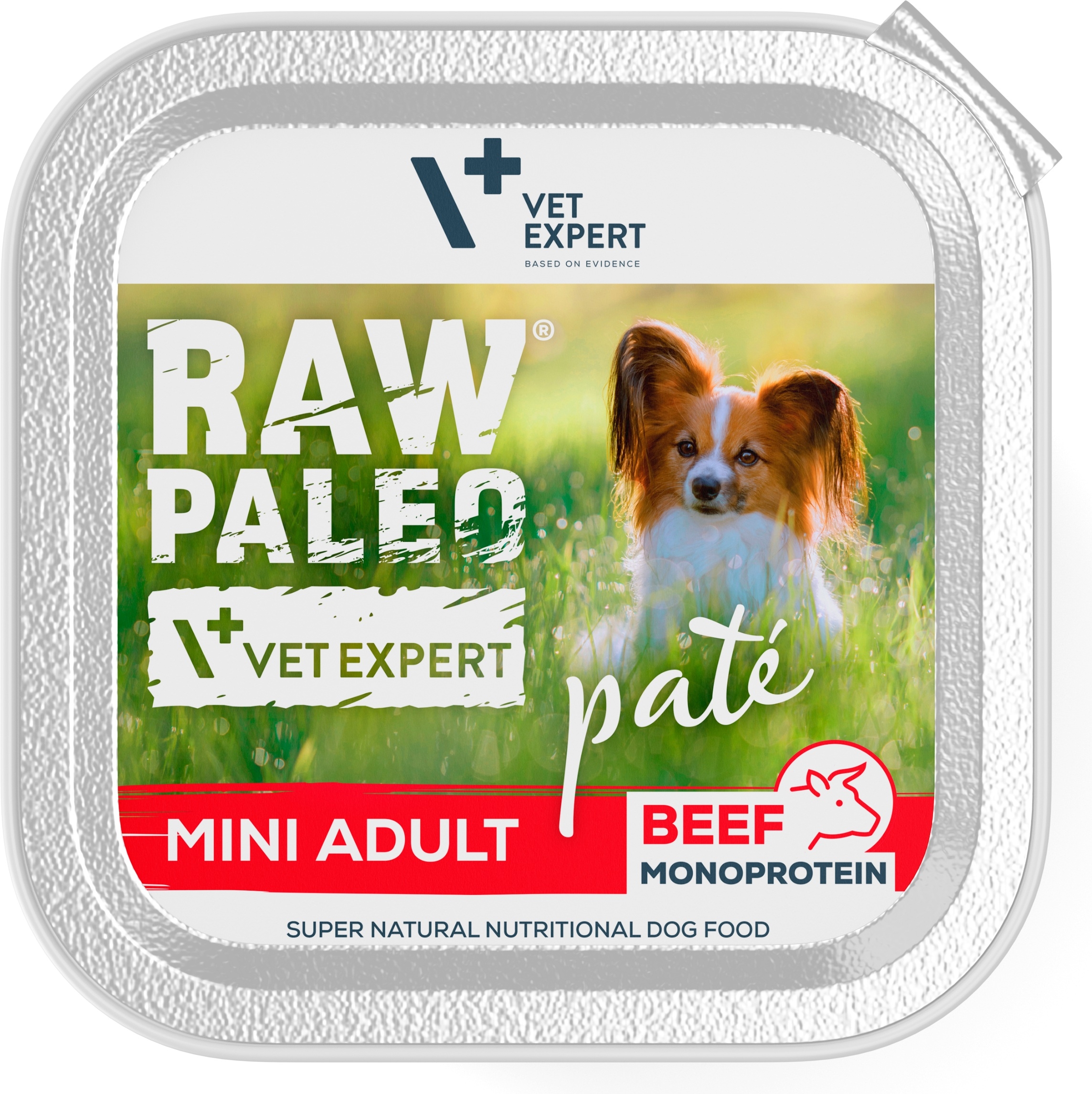 RAW PALEO SUŅU PASTĒTE MINI LIELLOPS 150G - Produkta attēls 