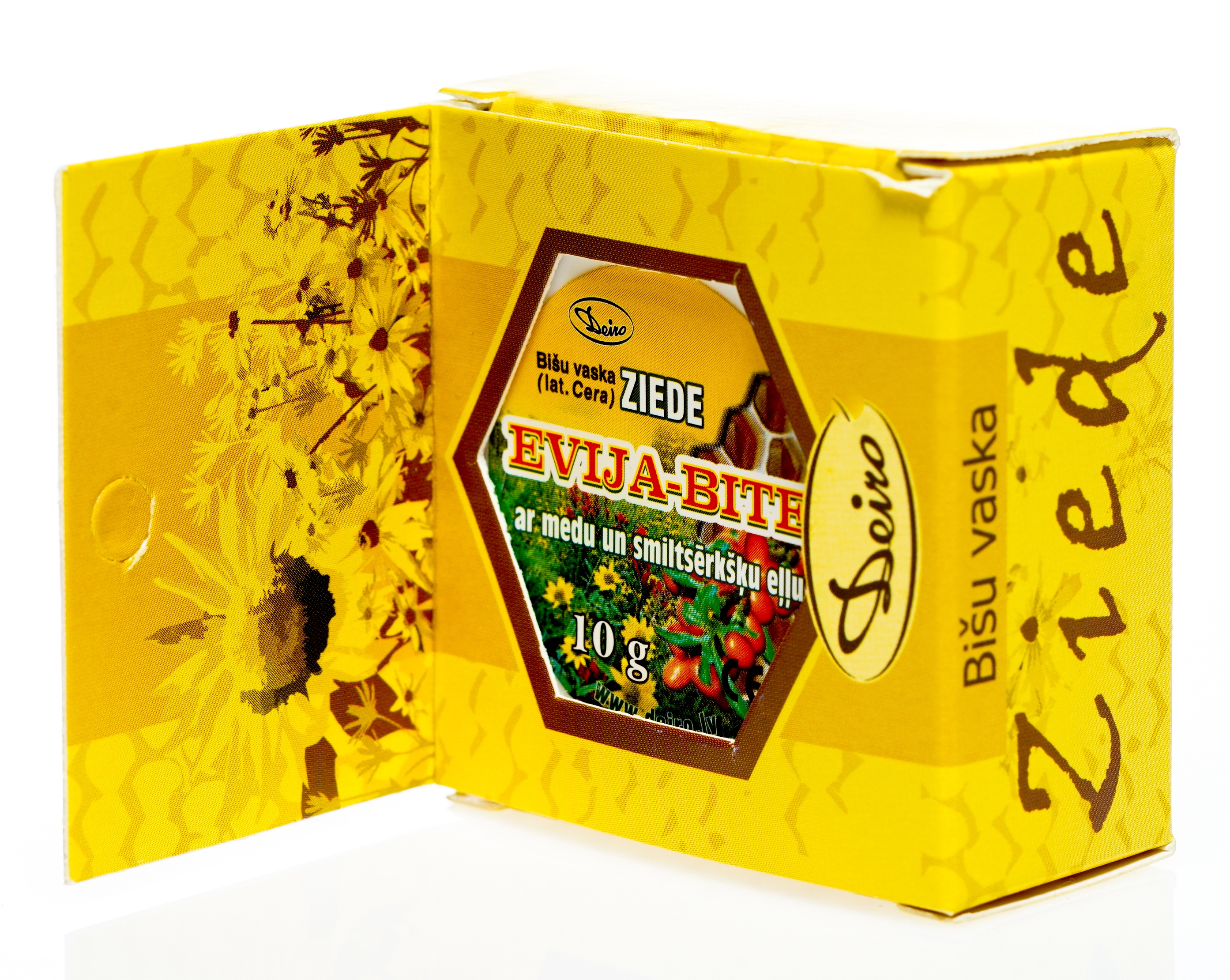 EVIJA-BITE ZIEDE AR MEDU+SMILTSĒRKŠĶU EĻĻU 10G - Produkta attēls 