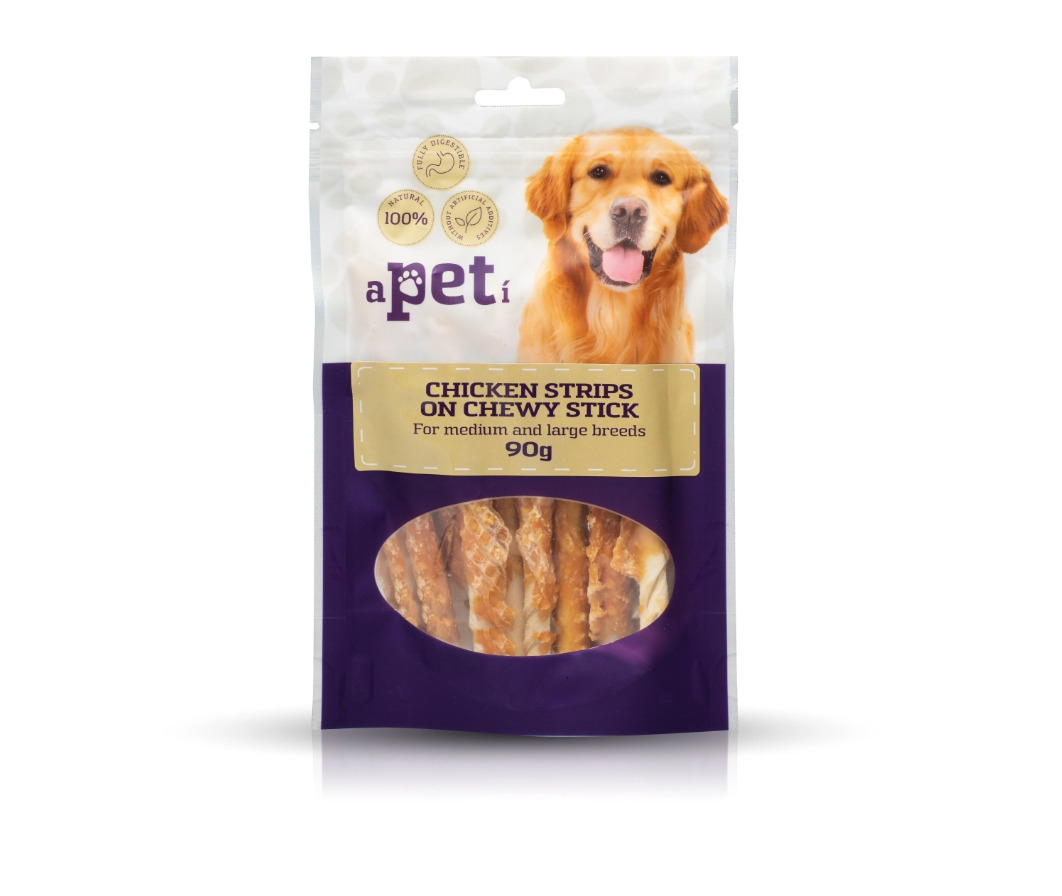 APETI VISTAS STRĒMELES UZ KOŠĻ. NŪJIŅĀM SUŅIEM 90G - Produkta attēls 