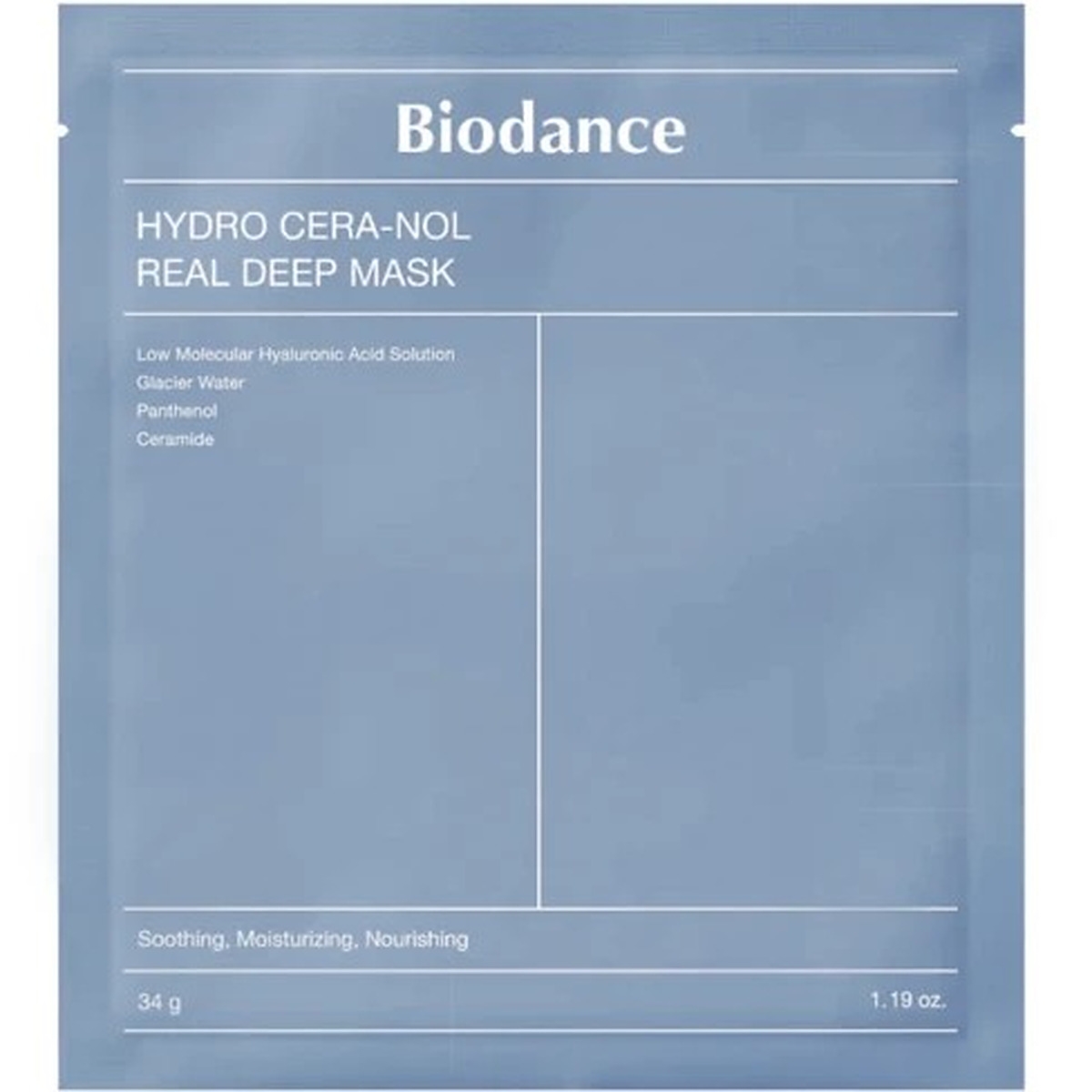 BIODANCE Hydro Cera dziļi mitrinoša hidrogēla maska, 34 g - Produkta attēls 