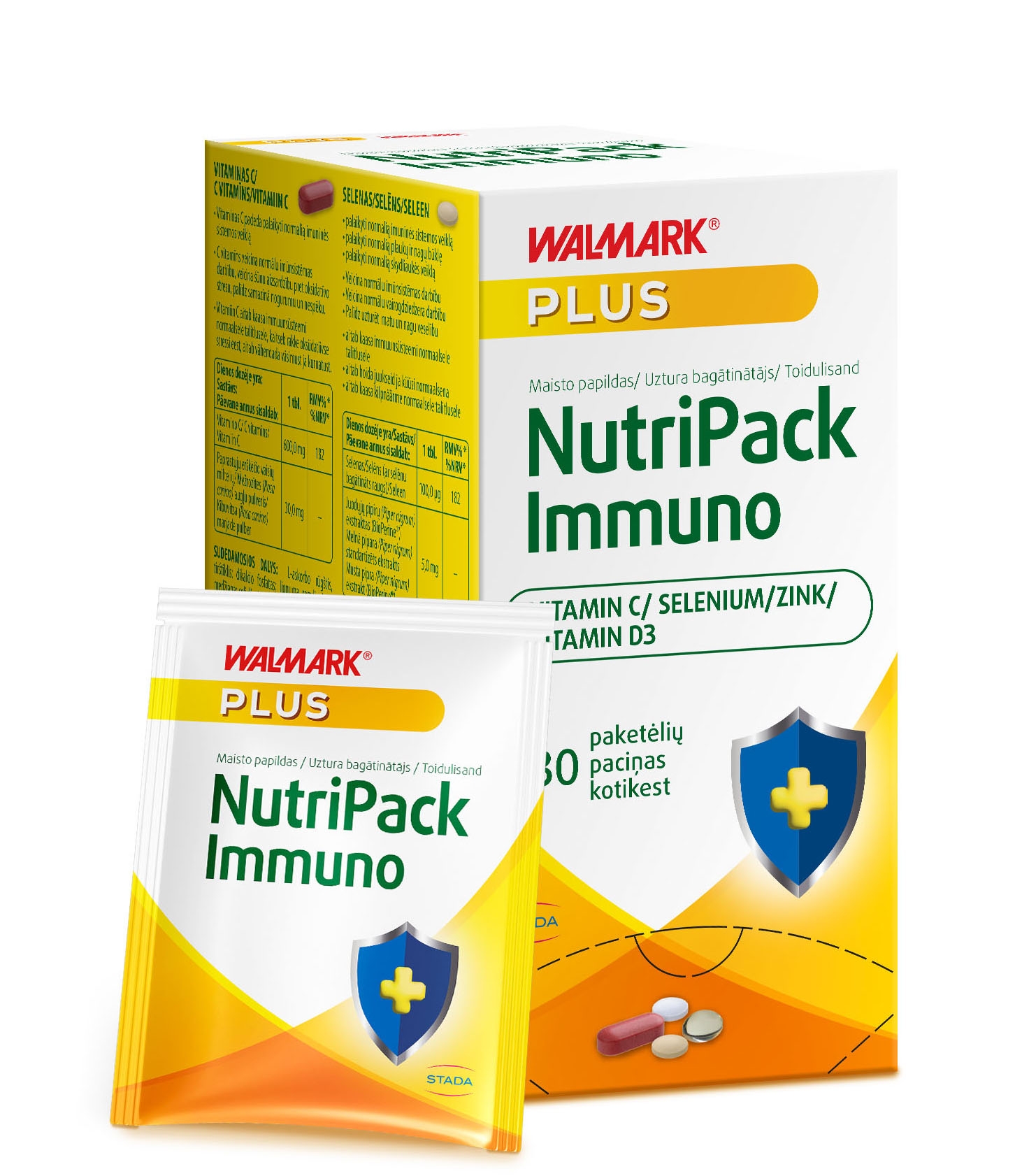 Walmark NutriPack Immuno, 30 paciņas - Produkta attēls 