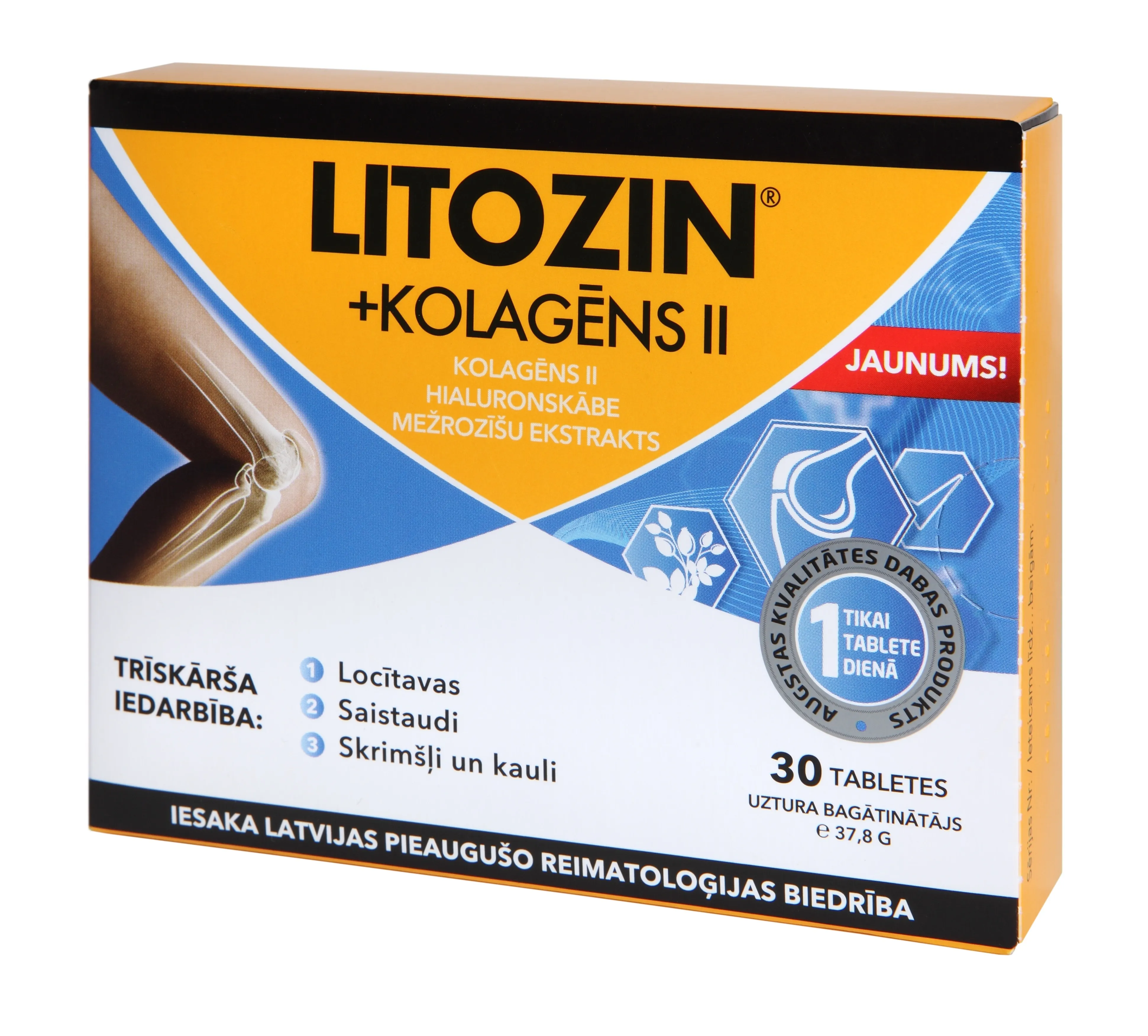 LITOZIN + KOLAGĒNS II tabletes, 30 gab. - Produkta attēls 