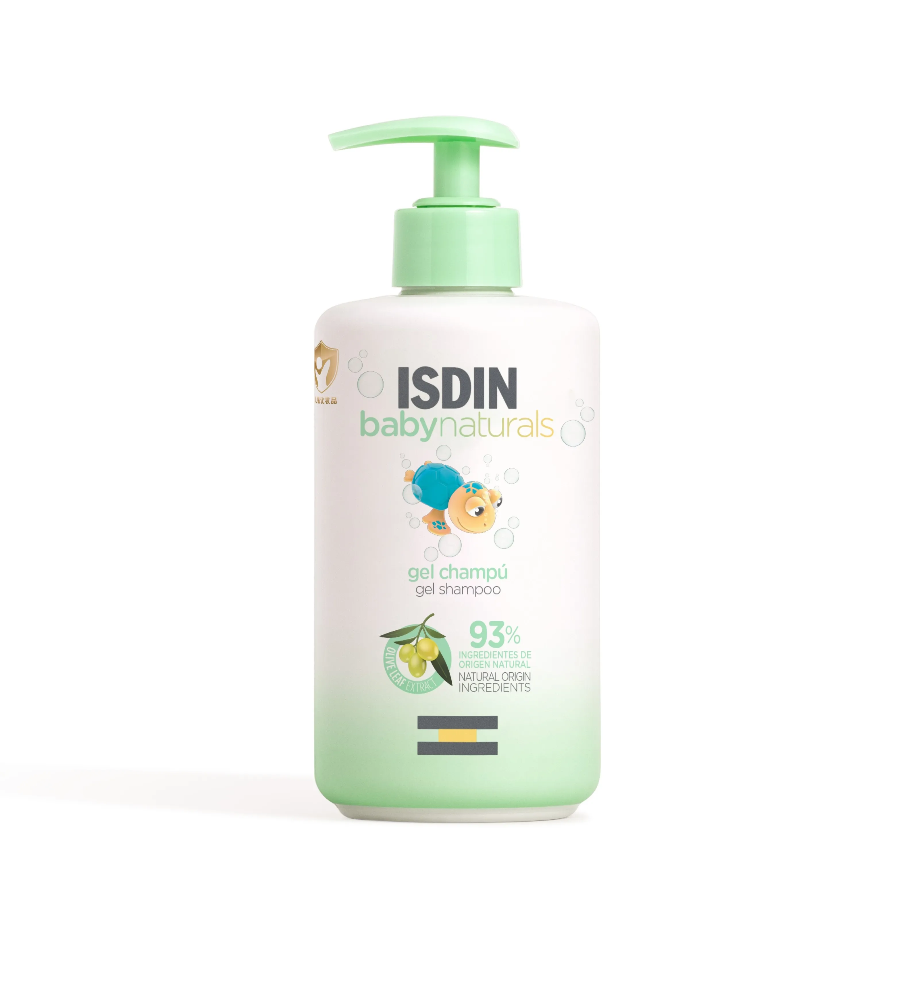 ISDIN Baby Naturals dušas gels un šampūns matiem, 400 ml - Produkta attēls 