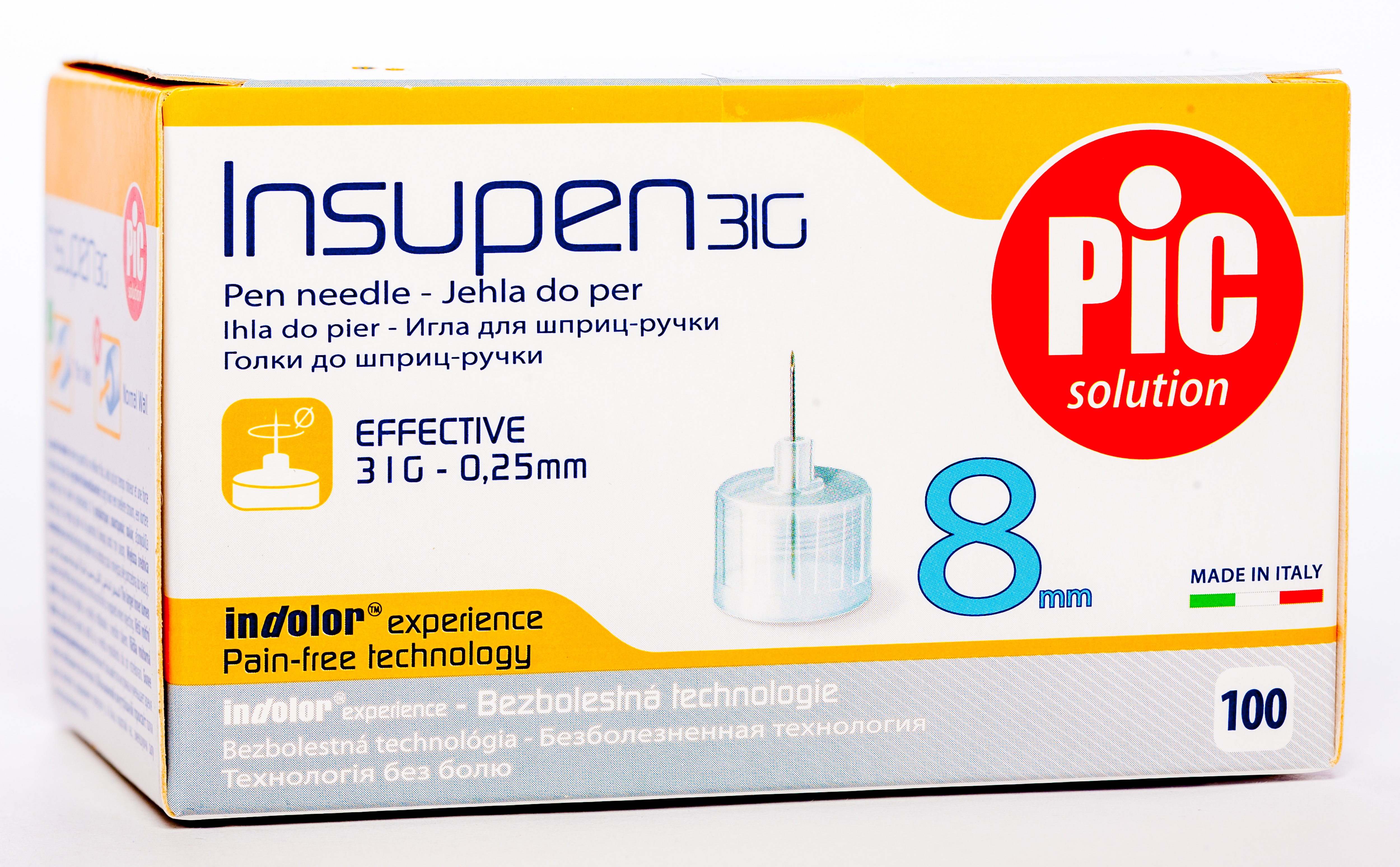 INS.ADATA INSUPEN ORIGINAL 31G N100 (8MM-0.25MM) - Produkta attēls 