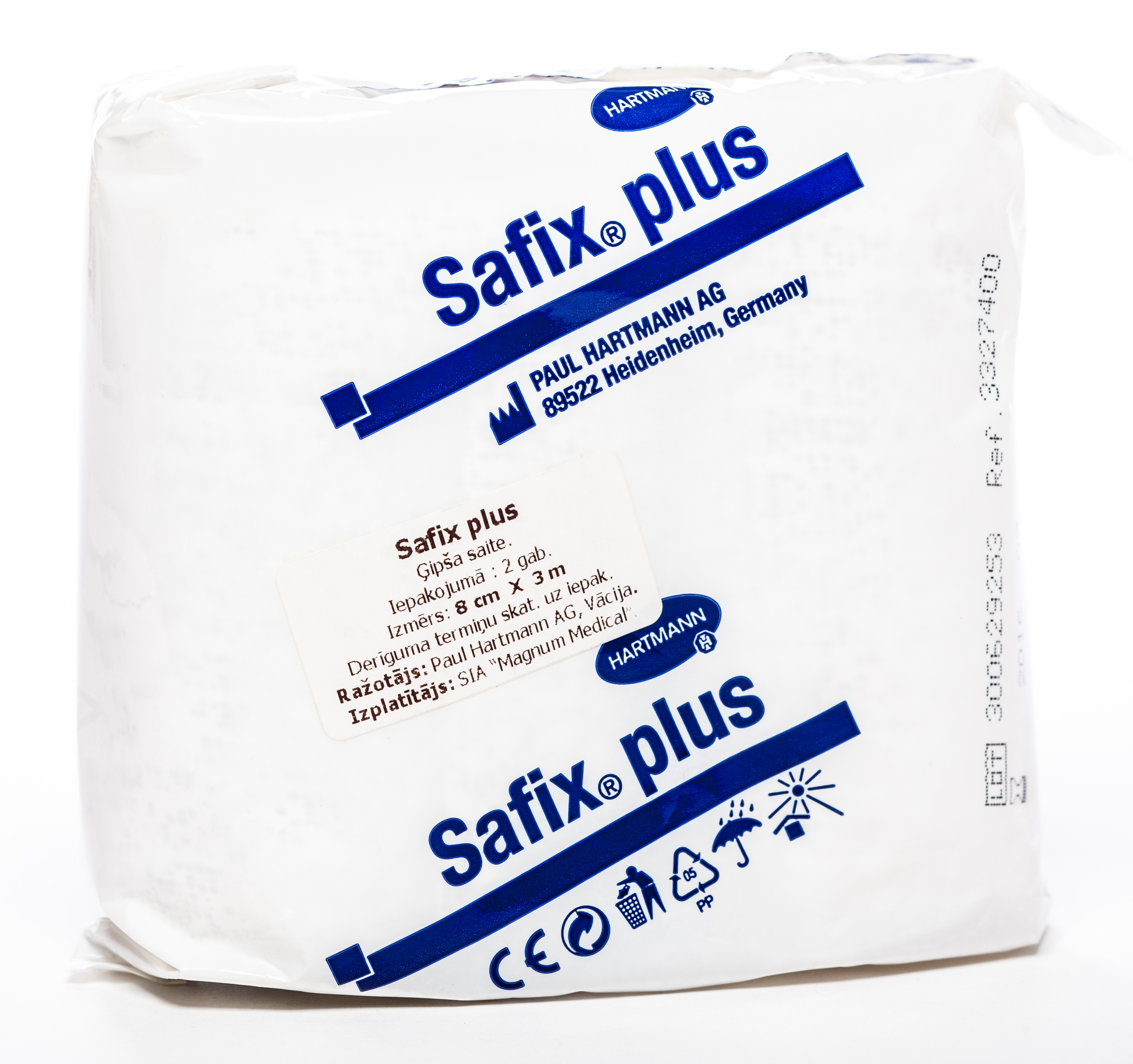SAFIX Plus ģipša saite (8 cm x 3 m), 2 gab - Produkta attēls 