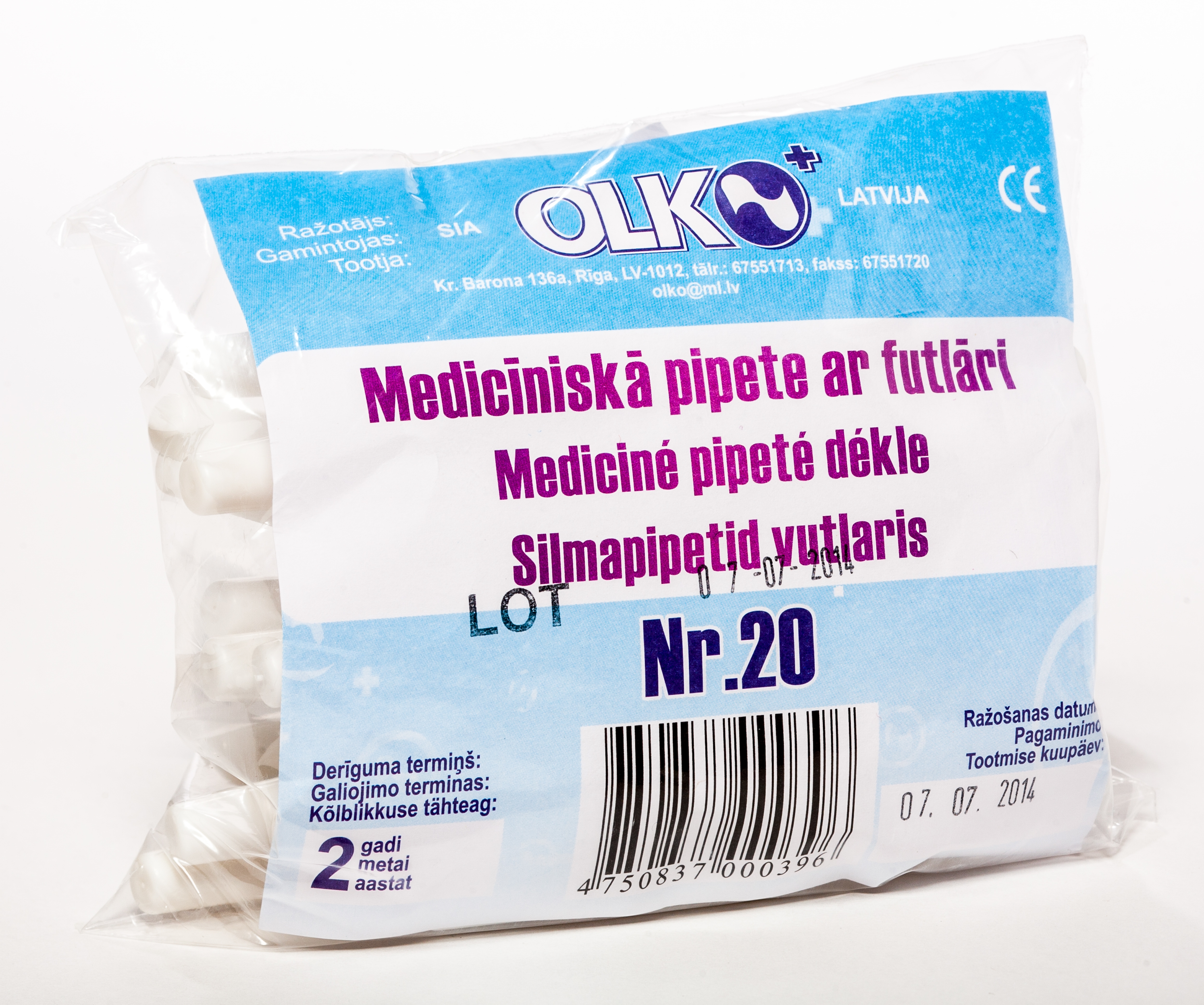 OKLO Acu pipete futlārī, 20 gab. - Produkta attēls 