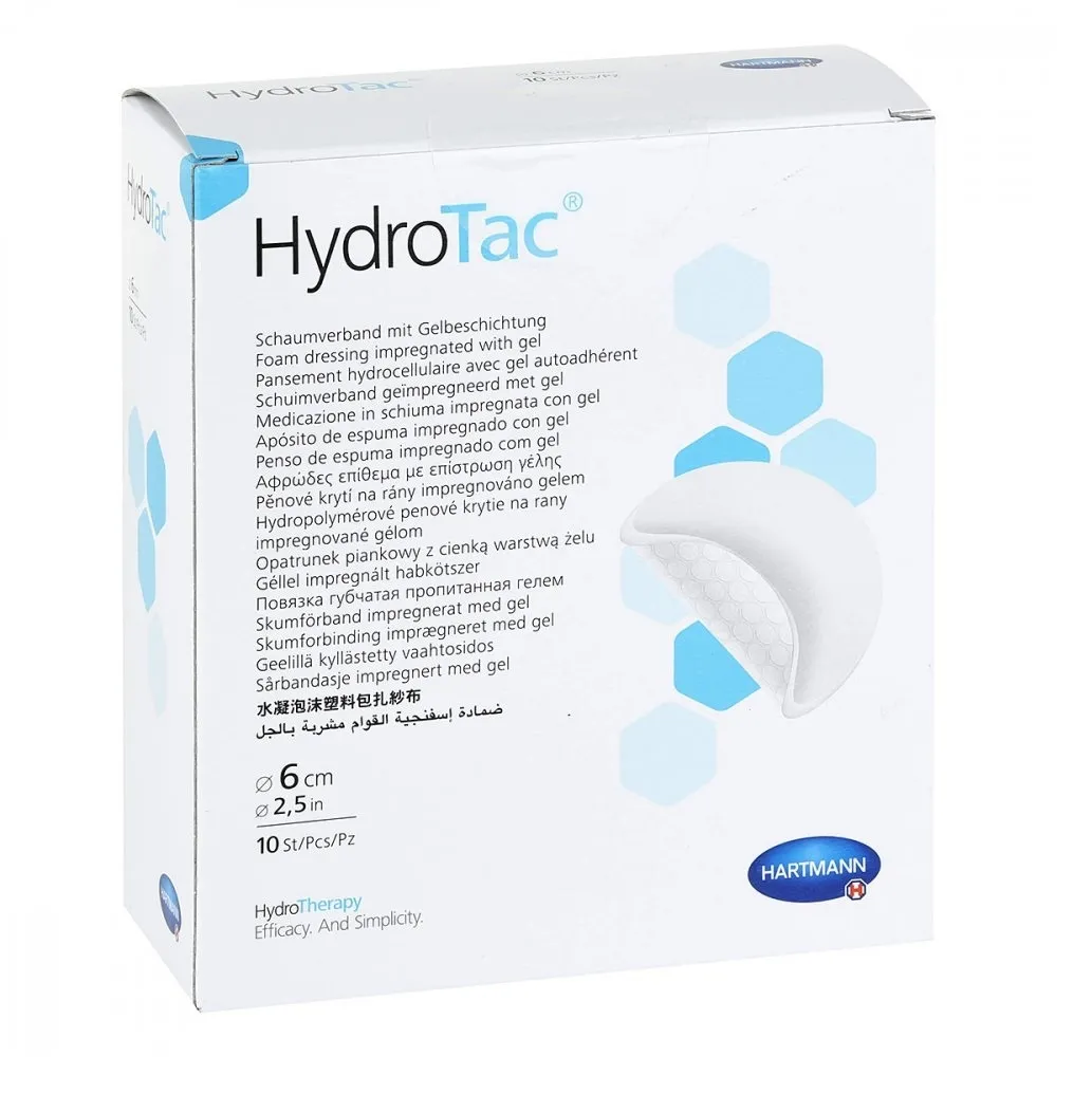 HYDROTAC Round brūču pārsējs (6 cm), 1 gab - Produkta attēls 