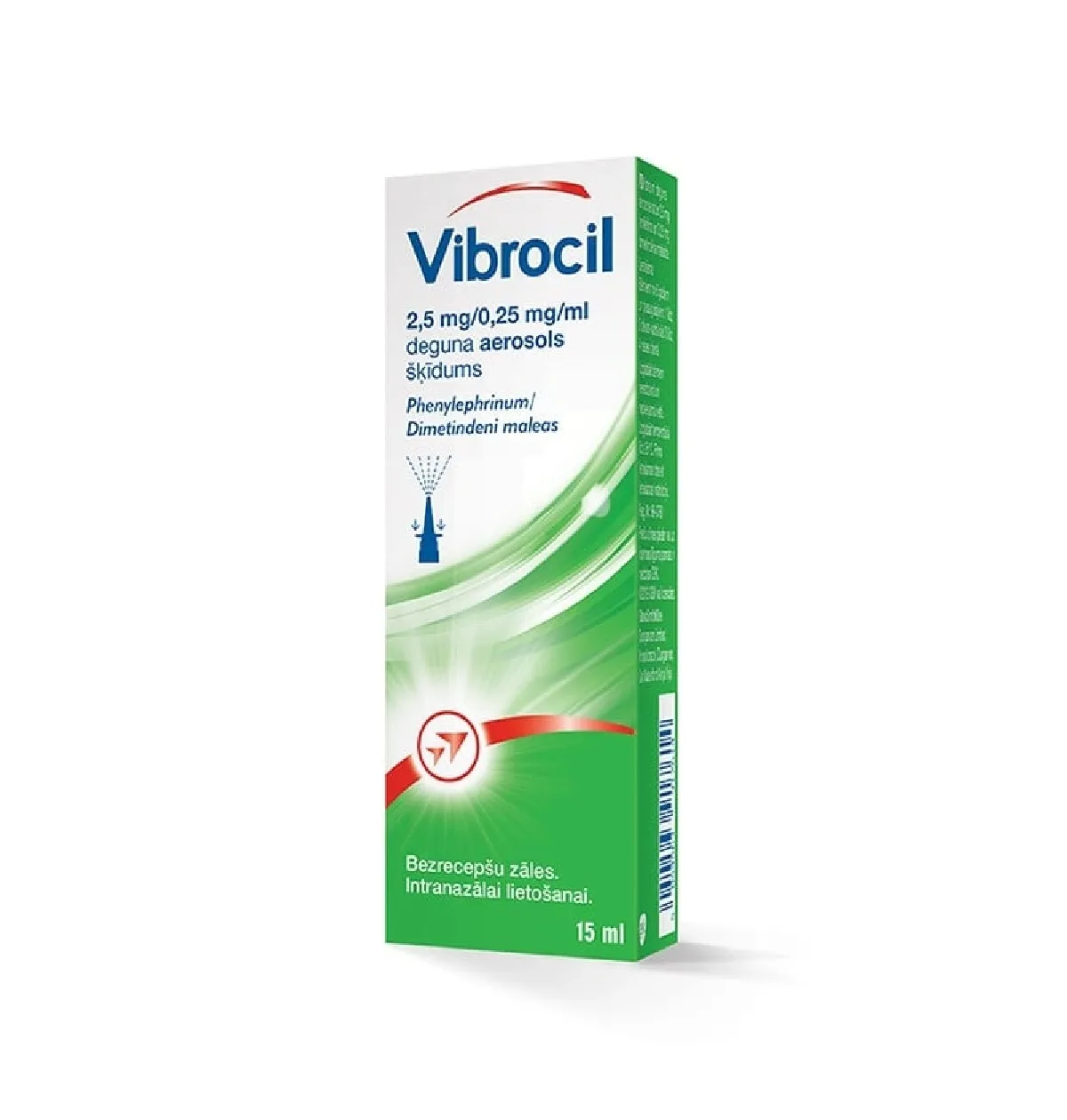 VIBORCIL deguna aerosols, 15 ml - Produkta attēls 