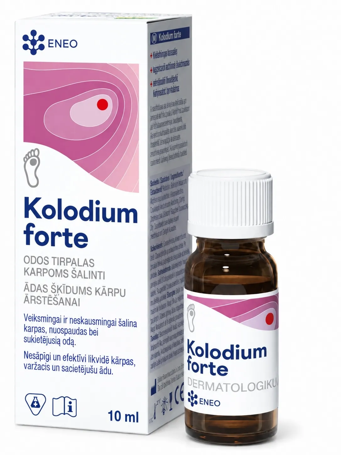 KOLODIUM Forte šķīdums kārpu ārstēšanai, 10 ml - Produkta attēls 