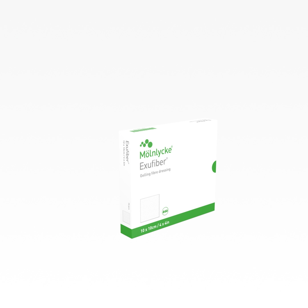 EXUFIBER 10 x 10cm pārsējs, 10 gab. - Produkta attēls 
