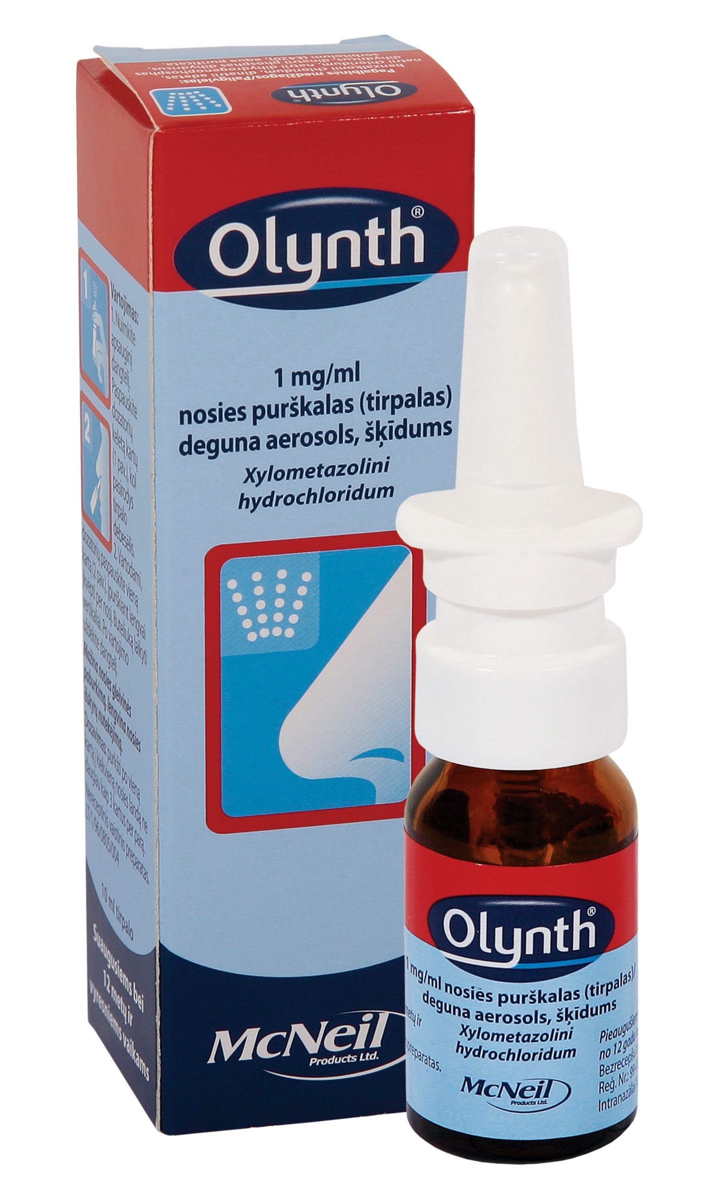 OLYNTH 0.1% DEGUNA AEROSOLS 10ML - Produkta attēls 