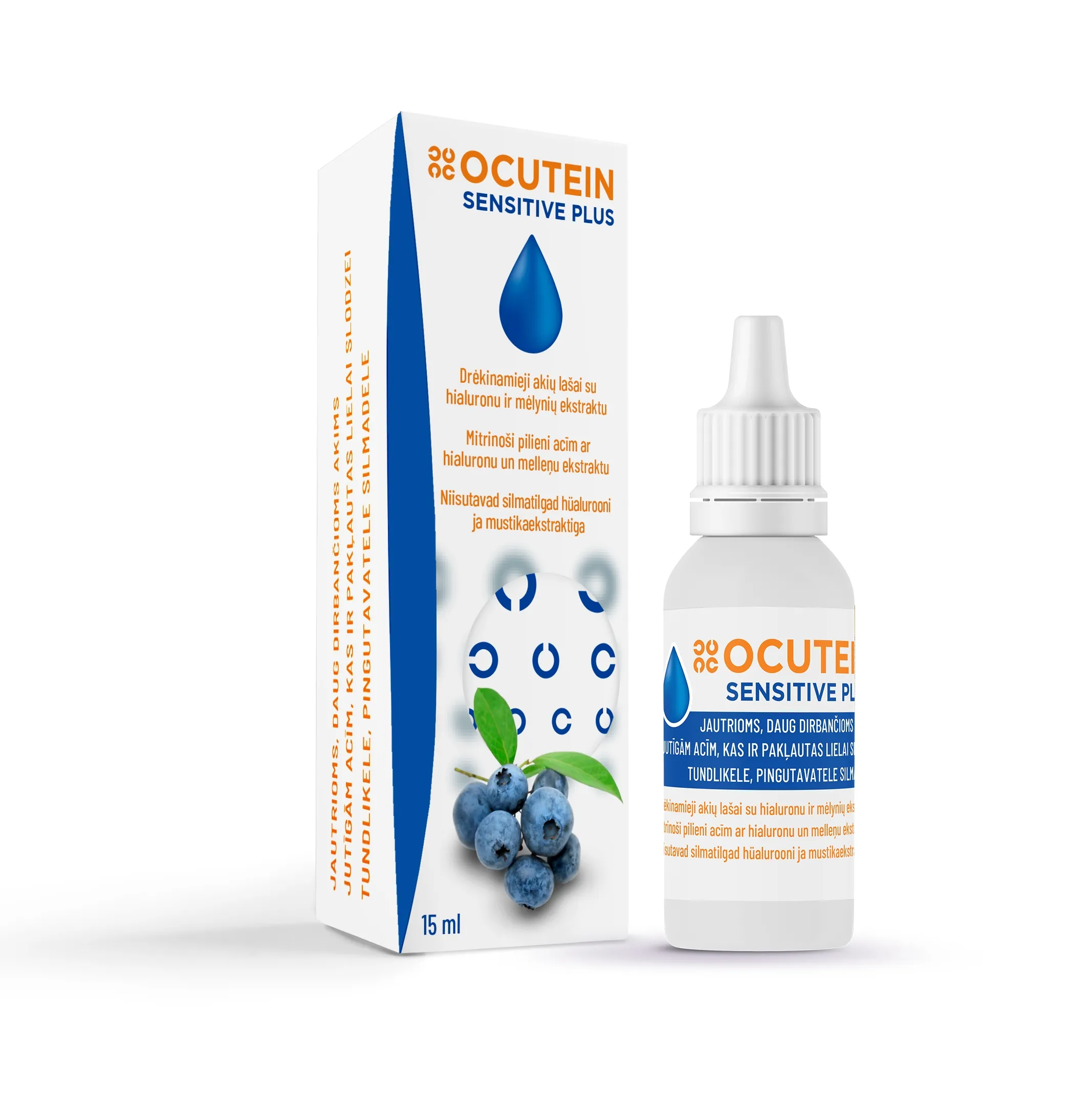 Ocutein Sensitive Plus Acu Pilieni 15 ml - Produkta attēls 